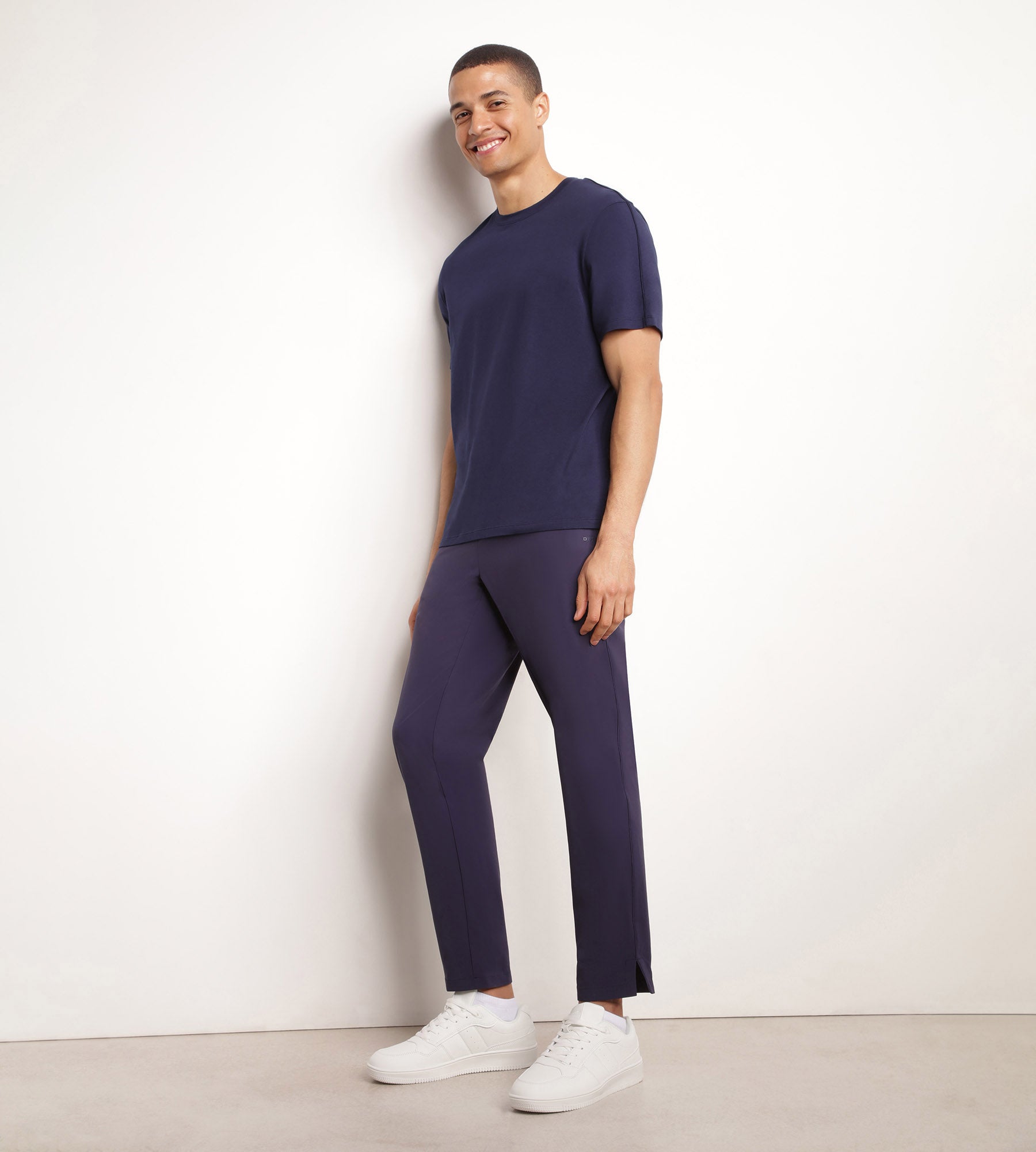 Men's Thermoregulating Sport T-Shirt - Night Blue Jersey Fabric - Moisture Wicking & Breathable for Running, Gym & Outdoor Activities