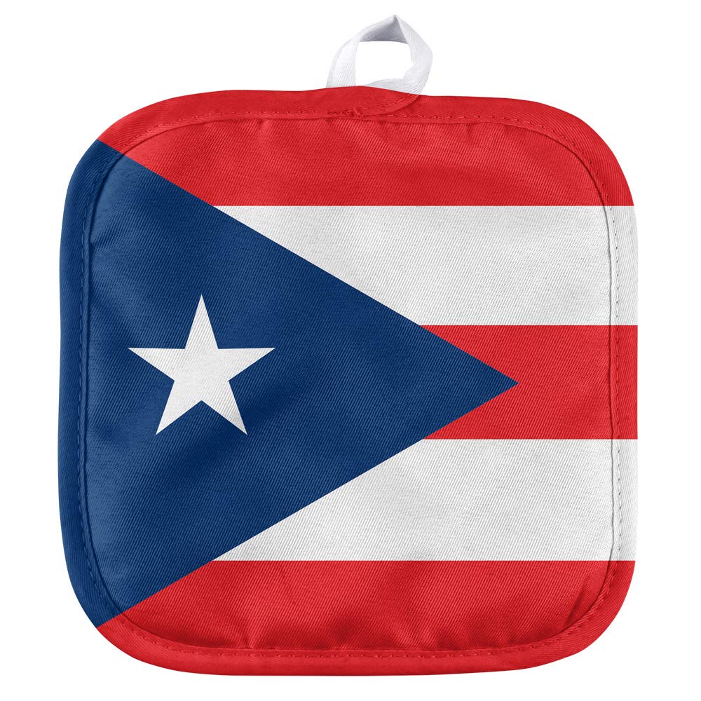 Puerto Rico Flag Pot Holder - Heat Resistant & Durable for Indoor/Outdoor Kitchen, BBQ, and Grilling - Perfect for Cooking, Baking, and Outdoor Parties