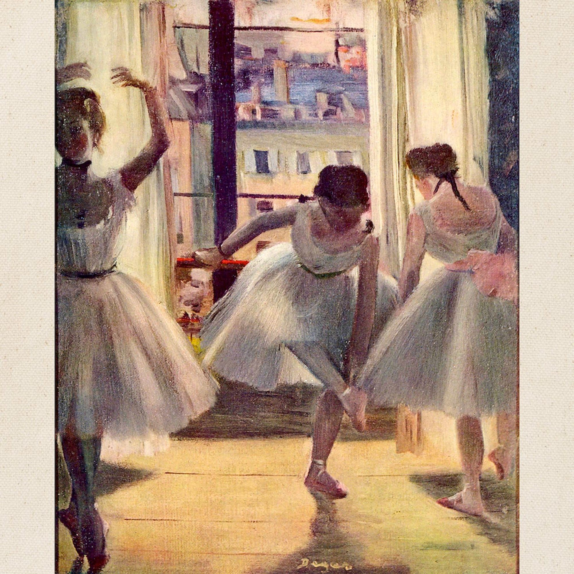Edgar Degas Three Dancers Canvas Tote Bag - Eco-Friendly Reusable Shopping Bag for Groceries, Beach & Art Lovers