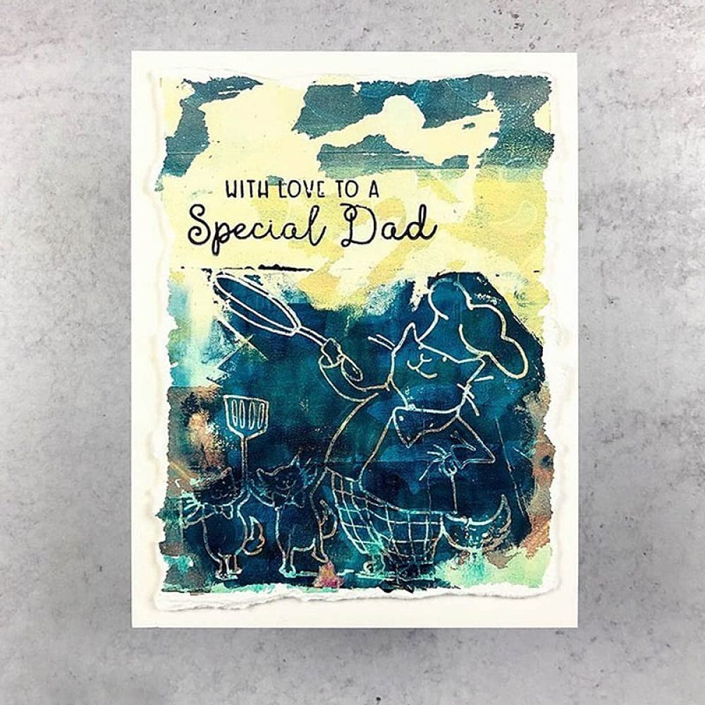 DIY Clear Rubber Stamp Set for Card Making - Happy Birthday Alphabets, Love & Cats Theme for Scrapbooking, Paper Crafting & Handmade Gifts | Perfect for Father's Day, Special Occasions & Craft Projects