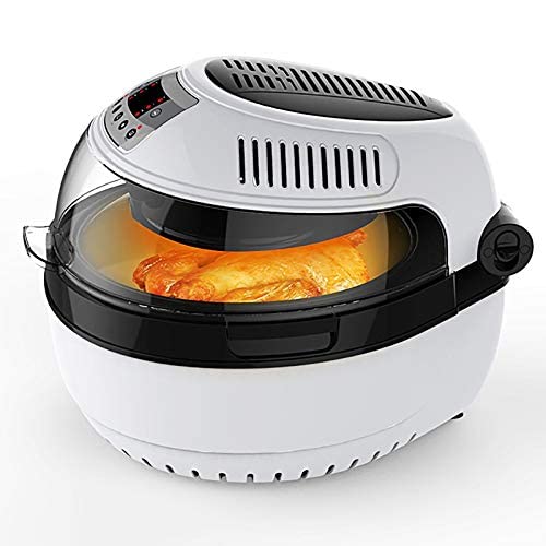 10QT Air Fryer Oven with Auto Timer & Temperature Control - 1300W Oil-Free Low Fat Cooker for Healthy Meals - Perfect for Frying, Baking, Roasting & Reheating Family Meals