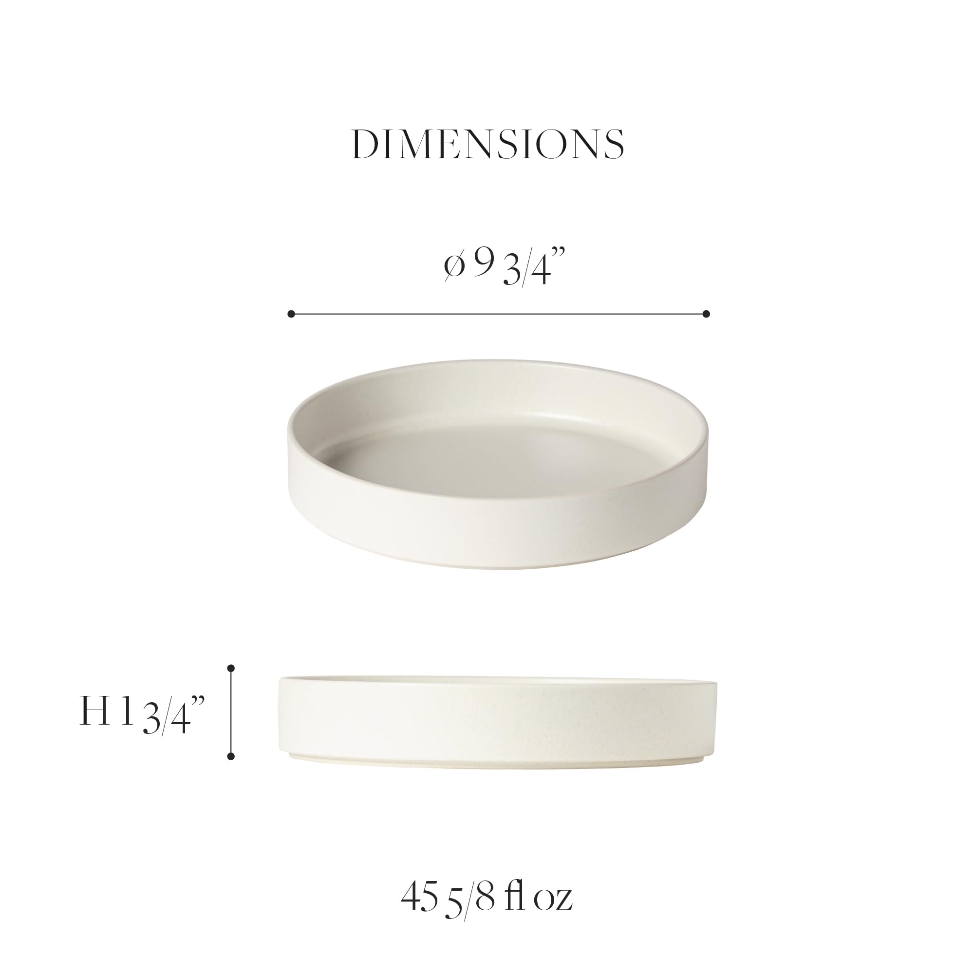 **Costa Nova 46 oz. 10'' Ceramic Serving Platter Bowl – Redonda Collection, White | Microwave, Dishwasher, Oven & Freezer Safe Stoneware | Food Safe Glaze | Restaurant Quality Dinnerware for Serving, Entertaining & Home Decor**