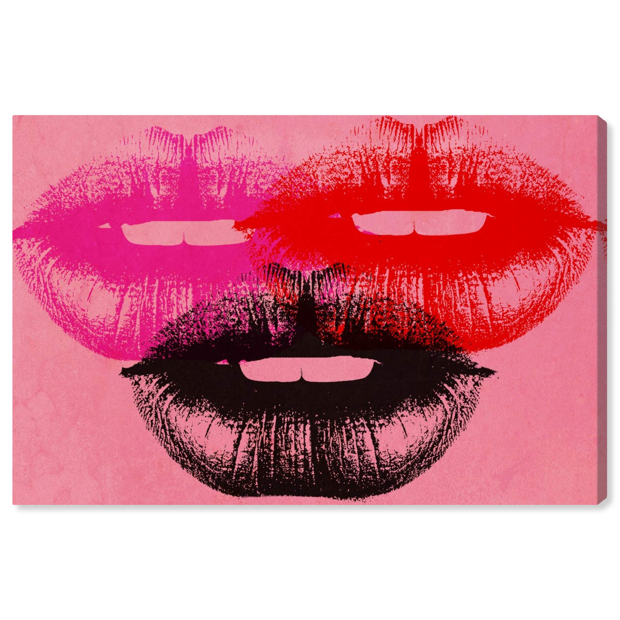 Pop Art Lips Wall Canvas Print - 30