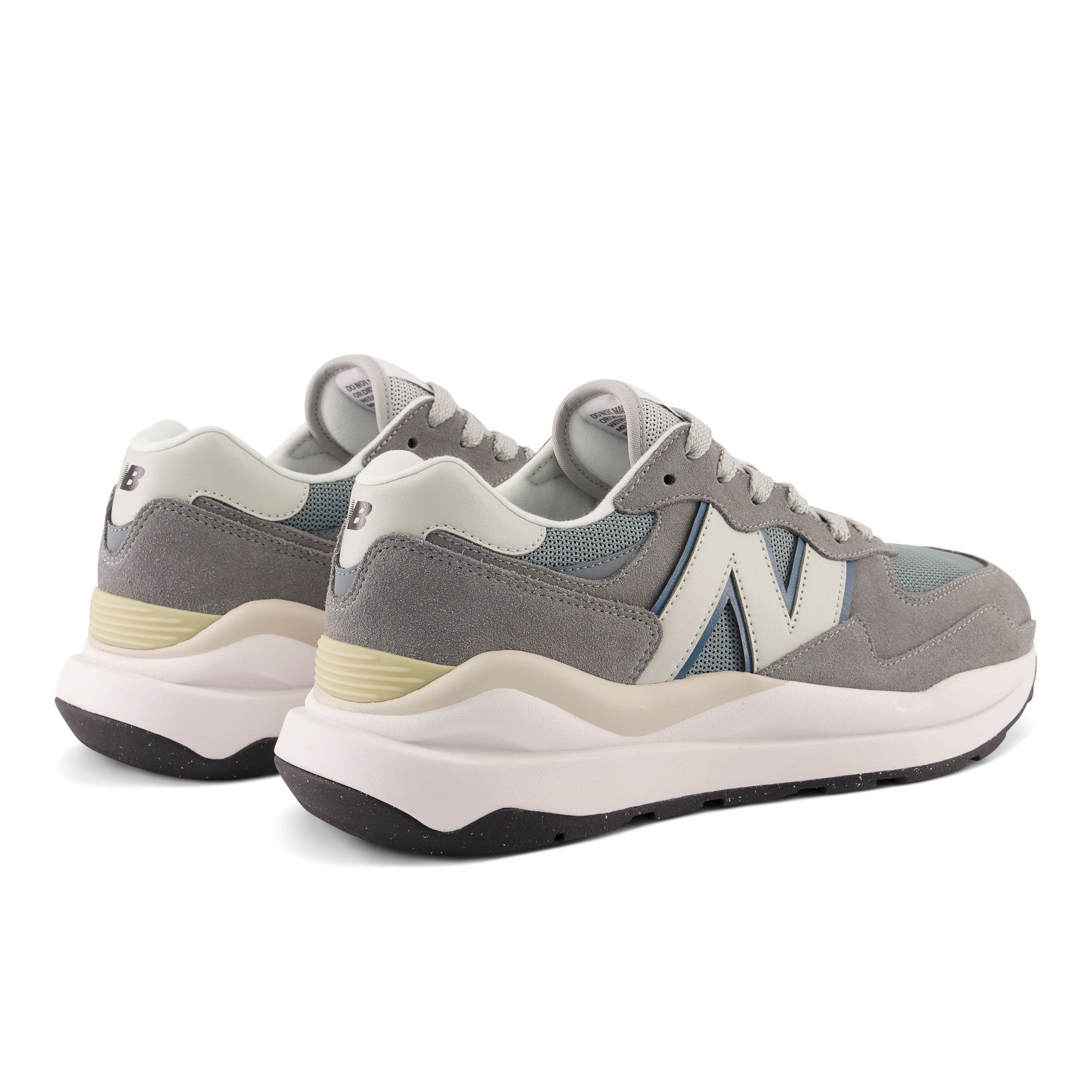 New Balance Men's 57/40 Sneakers - Light Grey, Navy & White Retro Running Shoes for Walking, Gym & Casual Wear