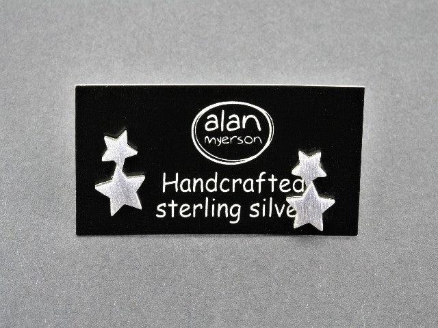 2-Pack Sterling Silver Star Stud Earrings for Women - Hypoallergenic & Tarnish-Resistant - Perfect for Everyday Wear, Parties & Gifts