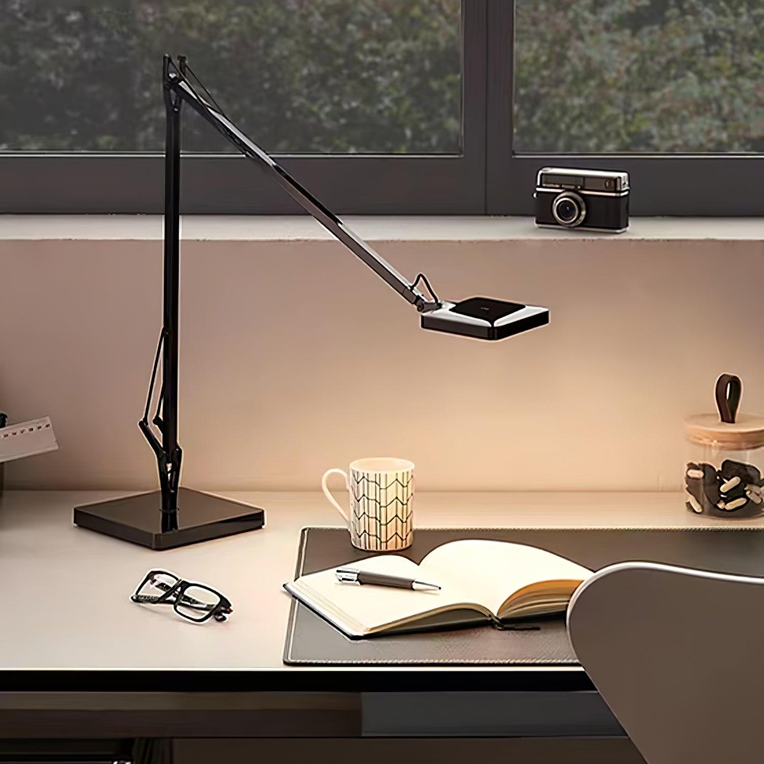 Kelvin Edge Table Lamp - Modern LED Desk Light with Adjustable Brightness for Home Office, Bedroom & Study Room