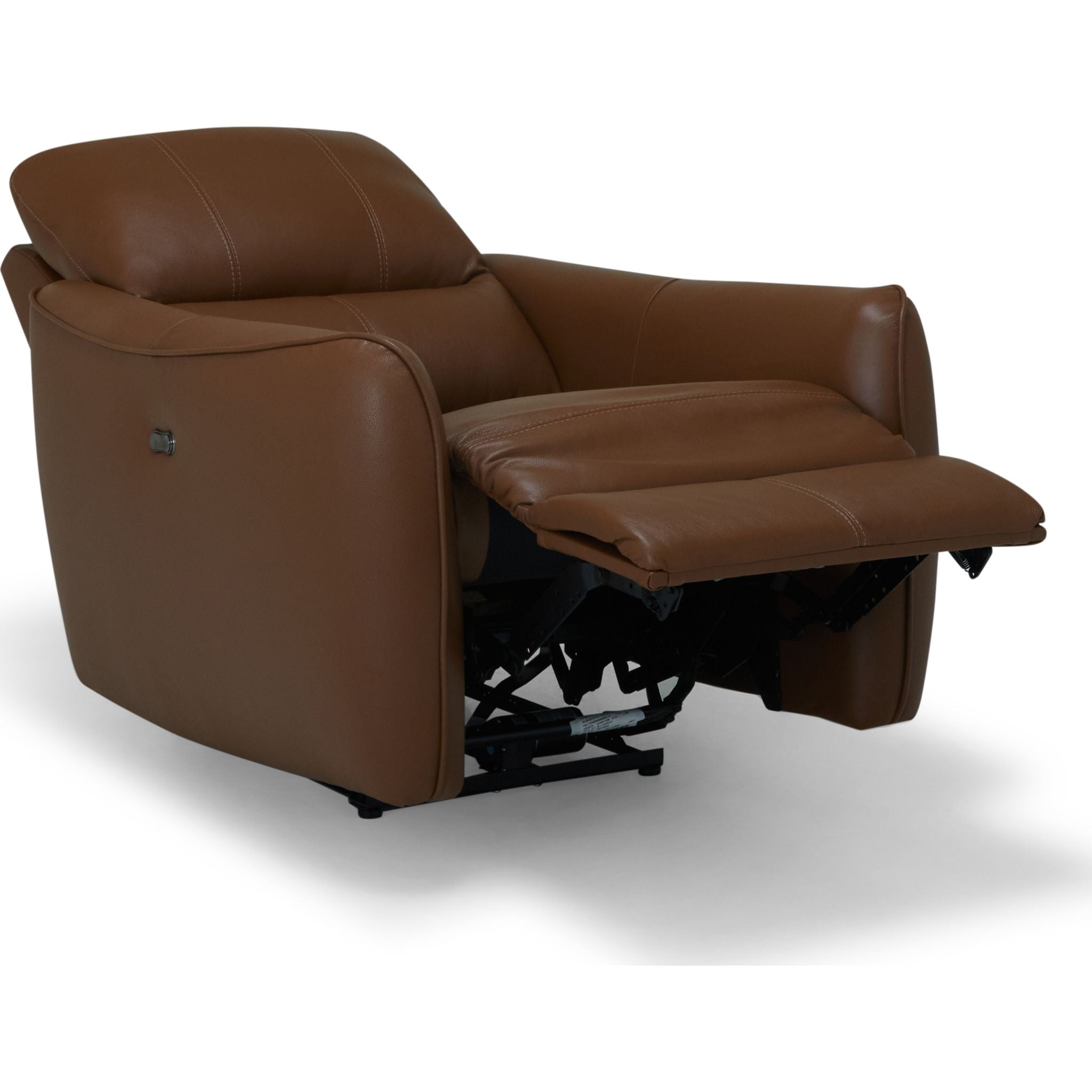 Arlo Power Wall Hugger Recliner Chair - Valencia Biscotti Fabric - Modern Space-Saving Reclining Chair for Living Room, Home Theater & Small Spaces
