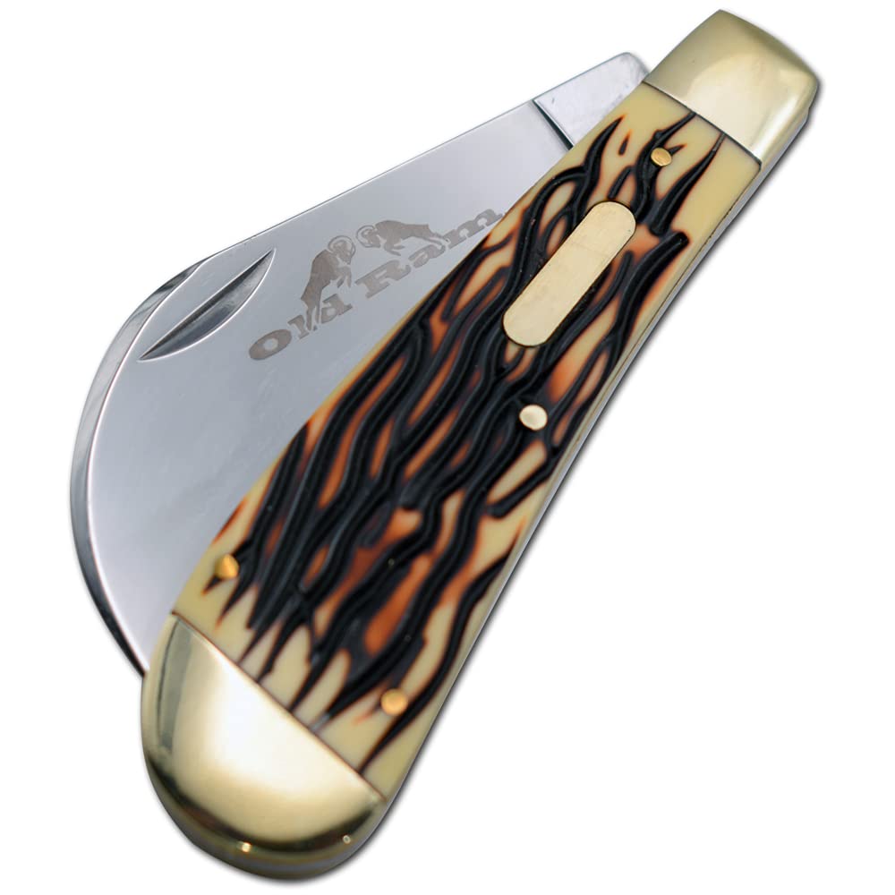 Hawkbill Pruning Knife - Traditional Lockback Folding Knife with Ergonomic Handle for Gardening, Hunting & Camping | Perfect for Bushcraft, Survival & Outdoor Adventures
