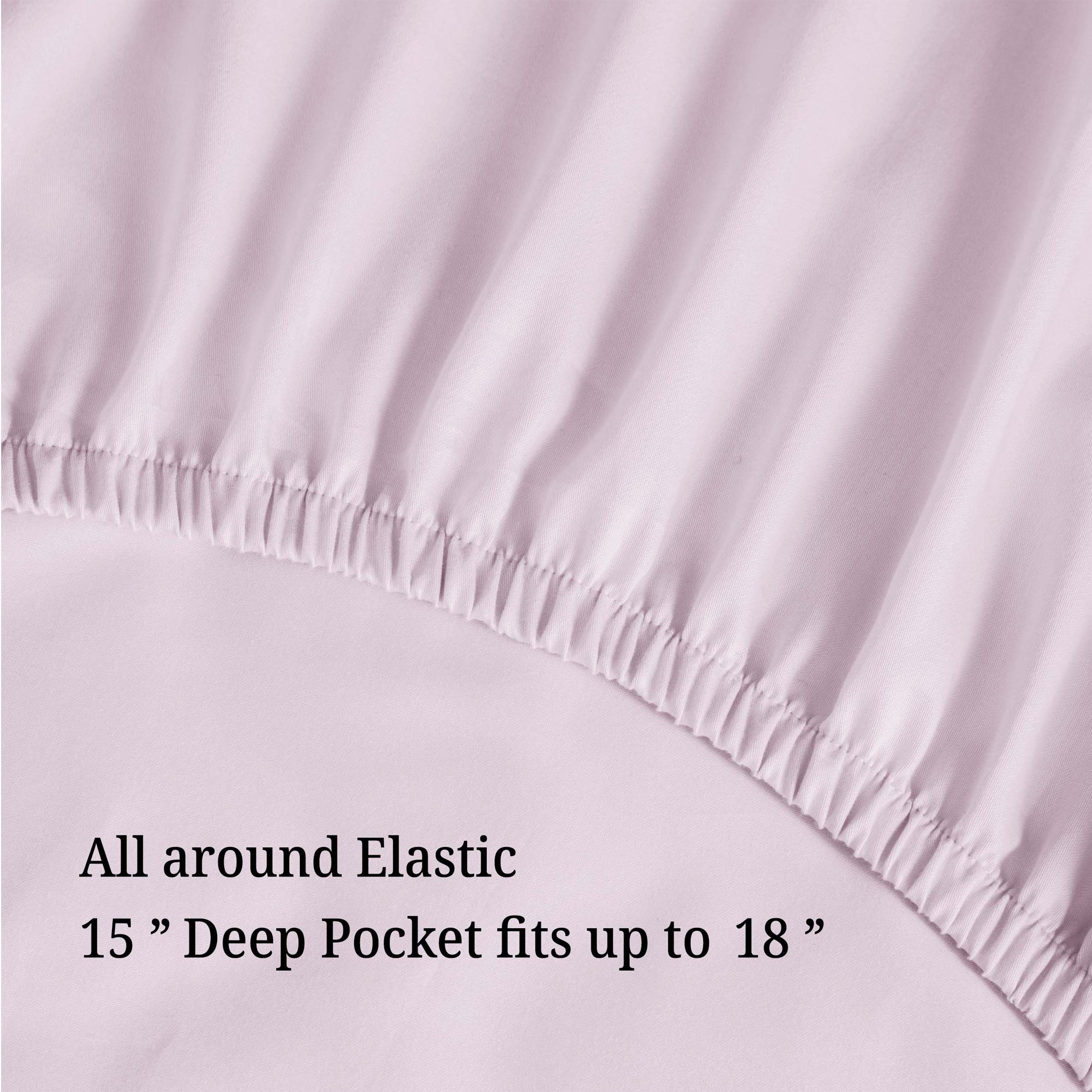 Premium 100% Egyptian Cotton 300 Thread Count Bed Sheet Set - Queen Size, 4-Piece (Flat Sheet, Fitted Sheet, 2 Pillowcases) - Soft, Breathable & Wrinkle-Resistant for Ultimate Comfort - Perfect for Luxury Hotels, Master Bedrooms & Guest Rooms