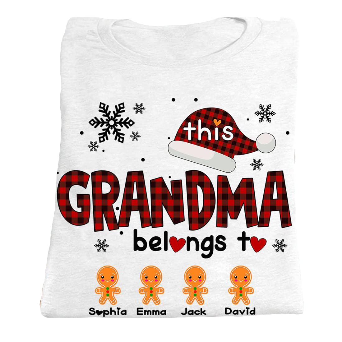 Grandma Cotton Knit T-Shirts for Men & Women - Soft Short Sleeve Casual Tees - Perfect for Christmas Gifts, Family Reunions & Cozy Everyday Wear