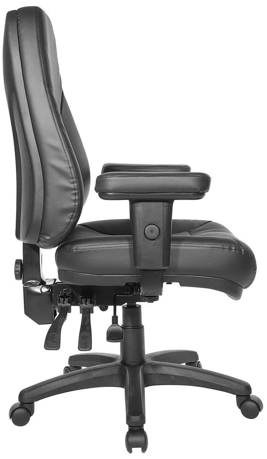 Office Star Work Smart Multi Function Task Chair [EC4300] - Ergonomic Office Chair with Adjustable Height & Lumbar Support for Home & Business Workspaces