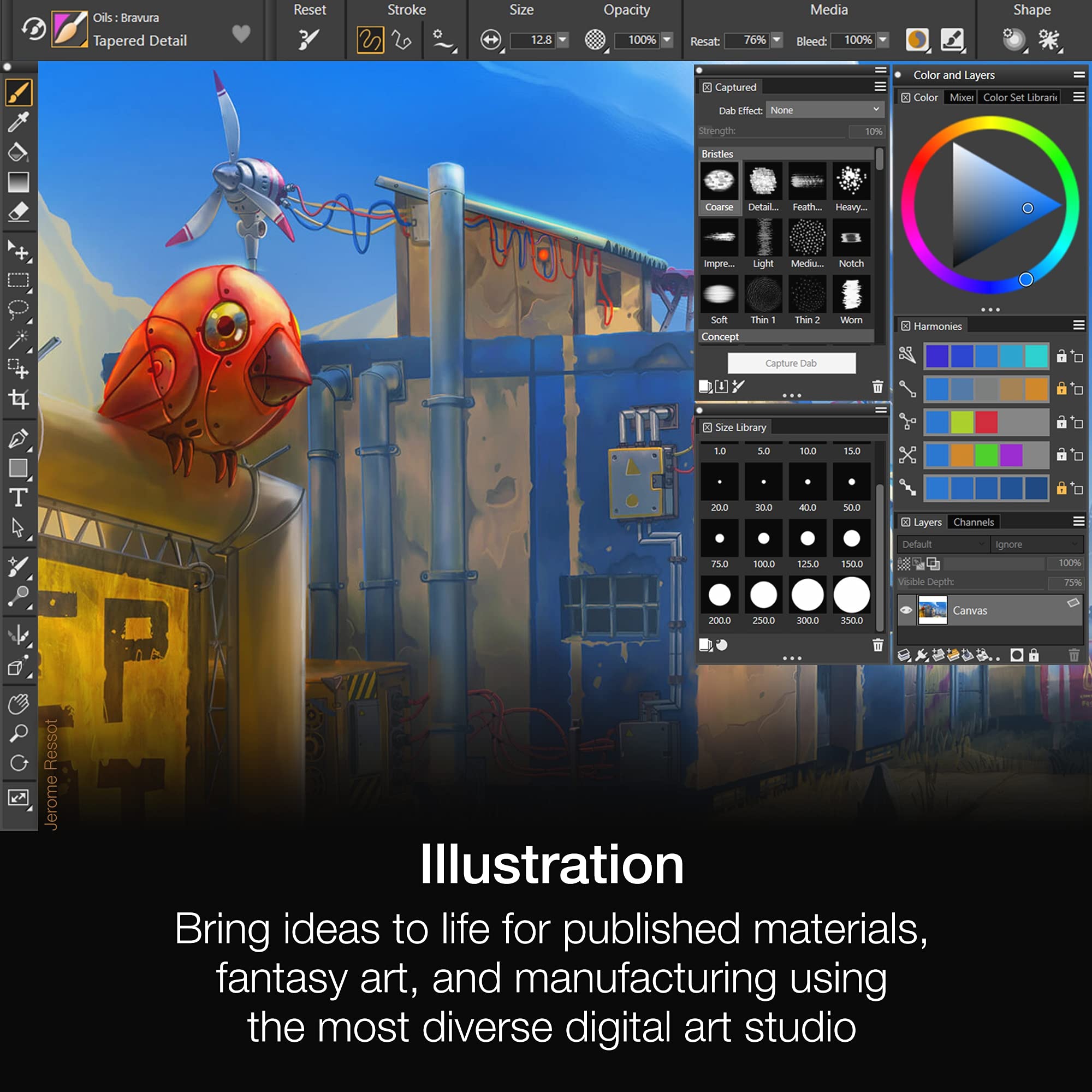 Corel Painter 2023 Upgrade - Professional Digital Art Software for Painting, Illustration & Photo Editing | PC/Mac Download | Perfect for Artists, Designers & Photographers