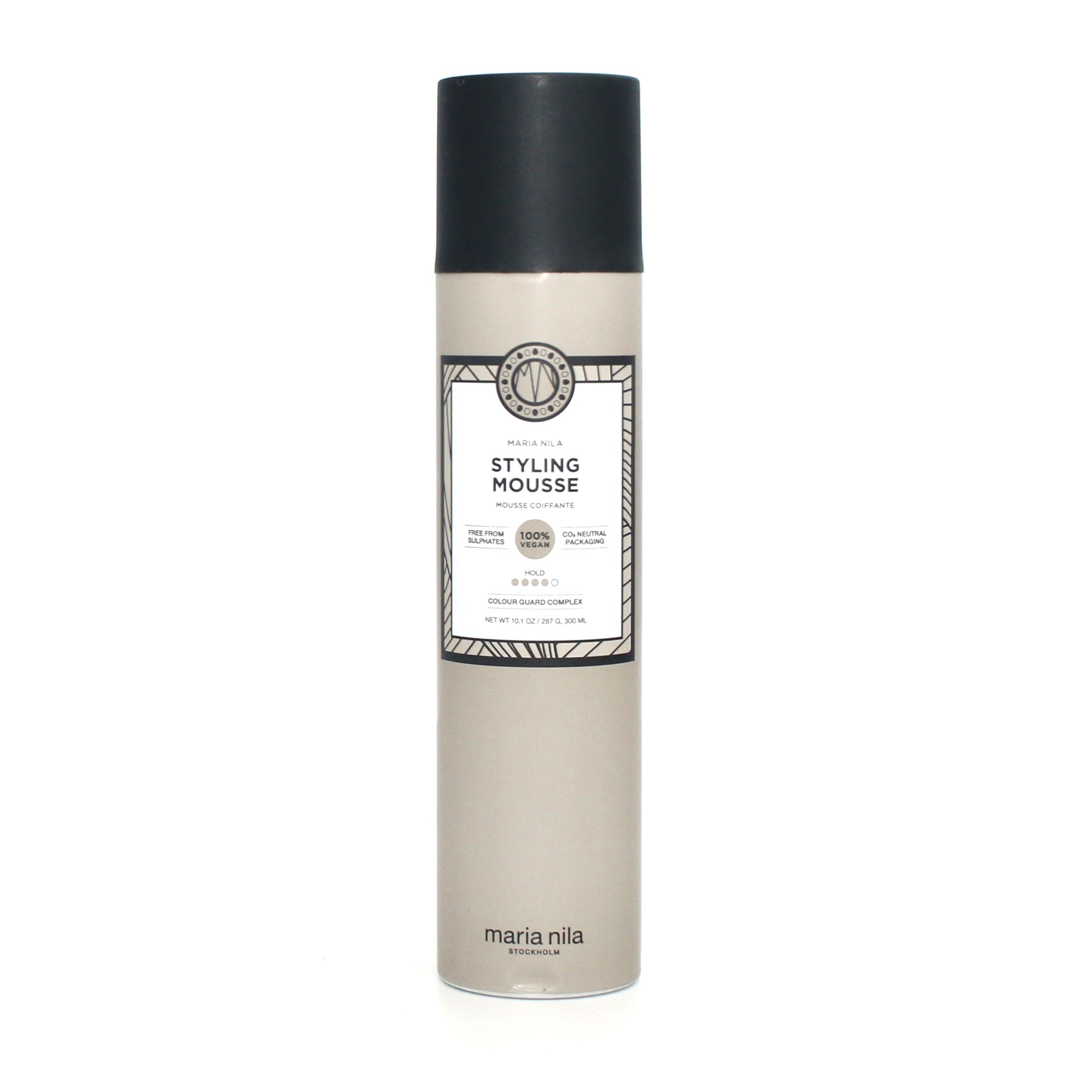 Maria Nila Styling Mousse 10.1 oz - Volumizing & Texturizing Hair Mousse for All Hair Types - Perfect for Curly, Wavy & Straight Hair Styling at Home or Salon