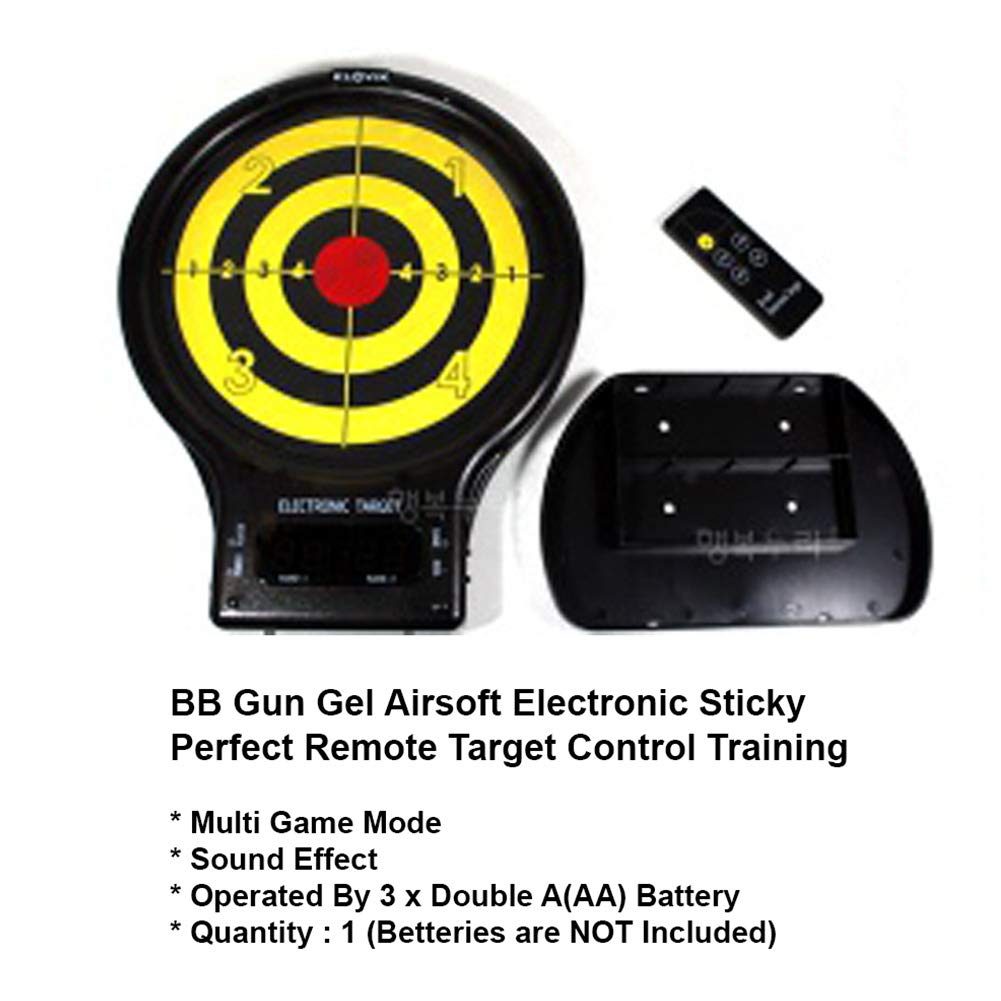 KROVIC Gel Airsoft Electronic Sticky Target for BB Guns - Remote Control Shooting Practice, Survival Game Training & Tactical Drills - Perfect for Indoor/Outdoor Shooting Range, Backyard Target Practice & Airsoft Competitions