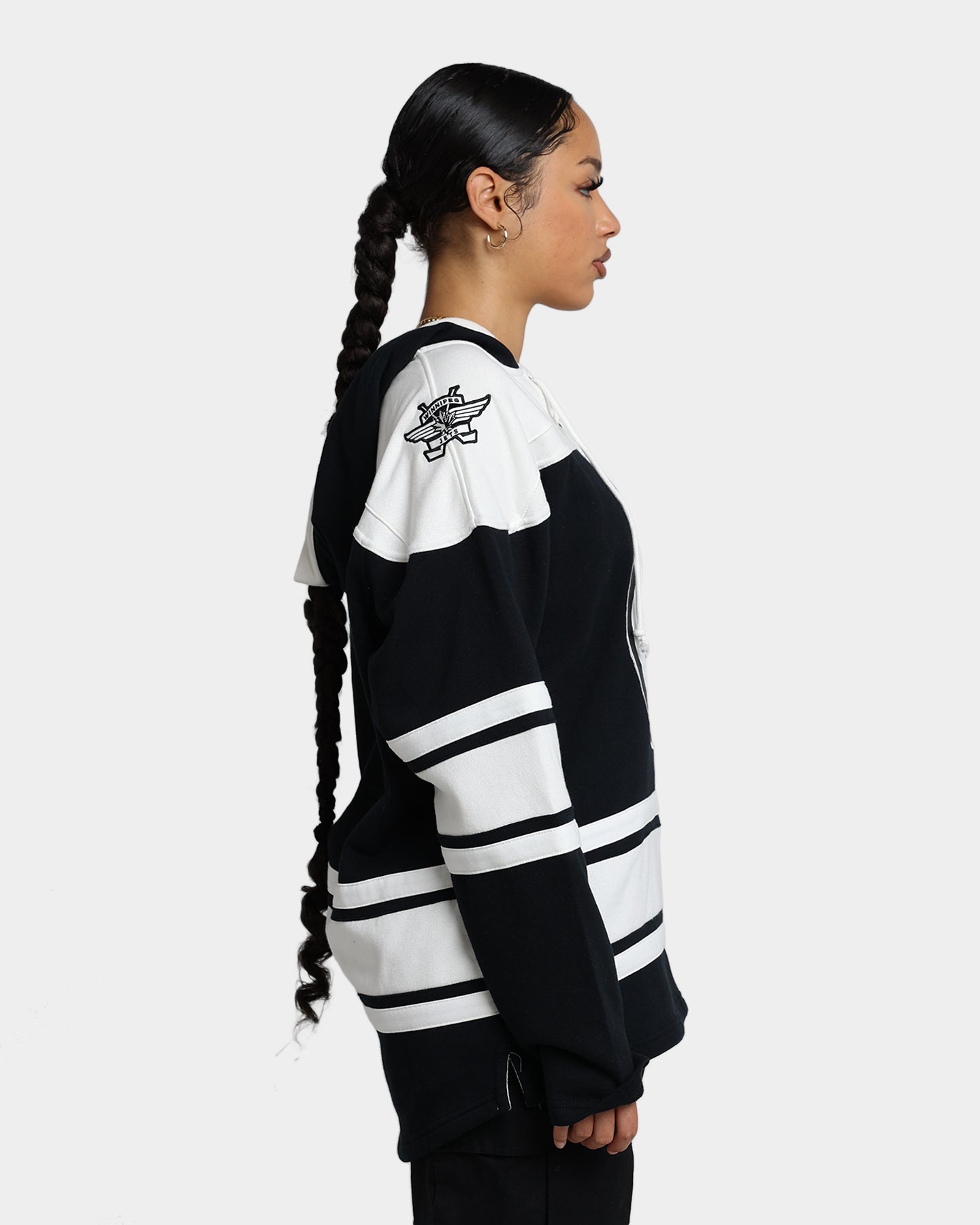 47 Brand Winnipeg Jets Superior Lacer Hoodie - Men's NHL Hockey Pullover Sweatshirt (Jet Black) - Perfect for Game Day, Casual Wear & Sports Fan Apparel