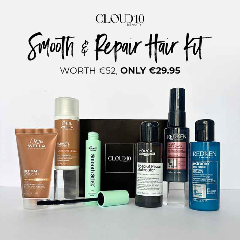 Cloud 10 Beauty Smooth & Repair Haircare Set - Hydrating Shampoo & Conditioner for Damaged Hair - Salon Quality Treatment for Frizz Control & Shine Enhancement - Perfect for Daily Hair Care Routine & Post-Color Treatment