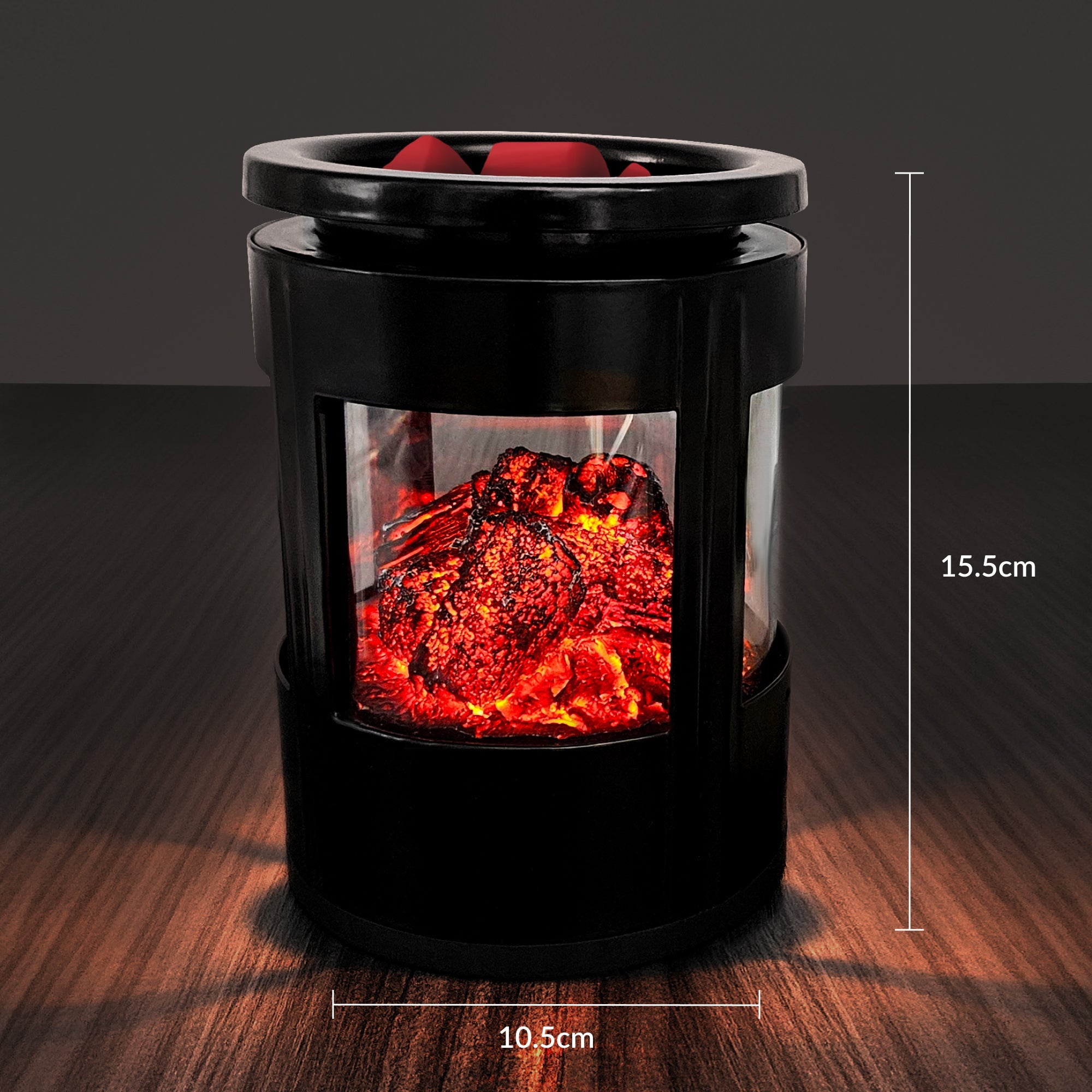 Cello Flickering Embers Electric Wax Melt Burner - Flameless Scented Wax Warmer for Home, Office & Spa Aromatherapy