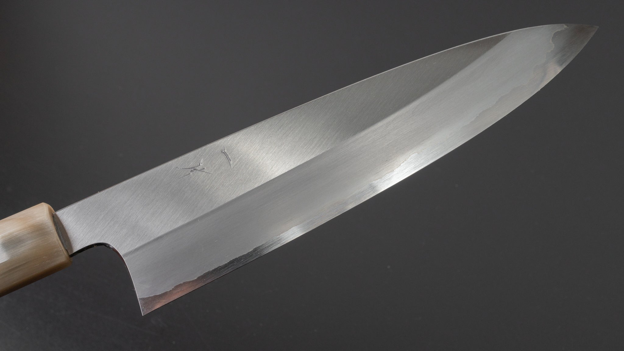 Hitohira Togashi White #1 Stainless Clad Migaki Gyuto 210mm Japanese Chef Knife with Taihei Rosewood Handle - Perfect for Sushi, Meat Cutting & Professional Kitchen Use