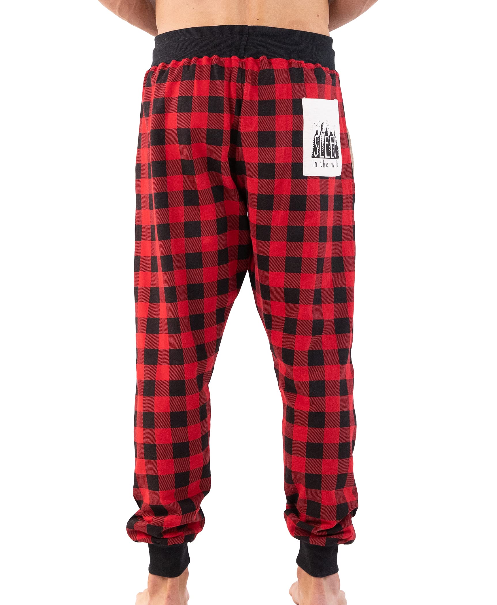 Lazy One Men's Jogger Sweatpants - Soft, Warm Fleece Lounge Pants with Side Pockets for Comfort & Style - Perfect for Home, Gym, and Casual Wear
