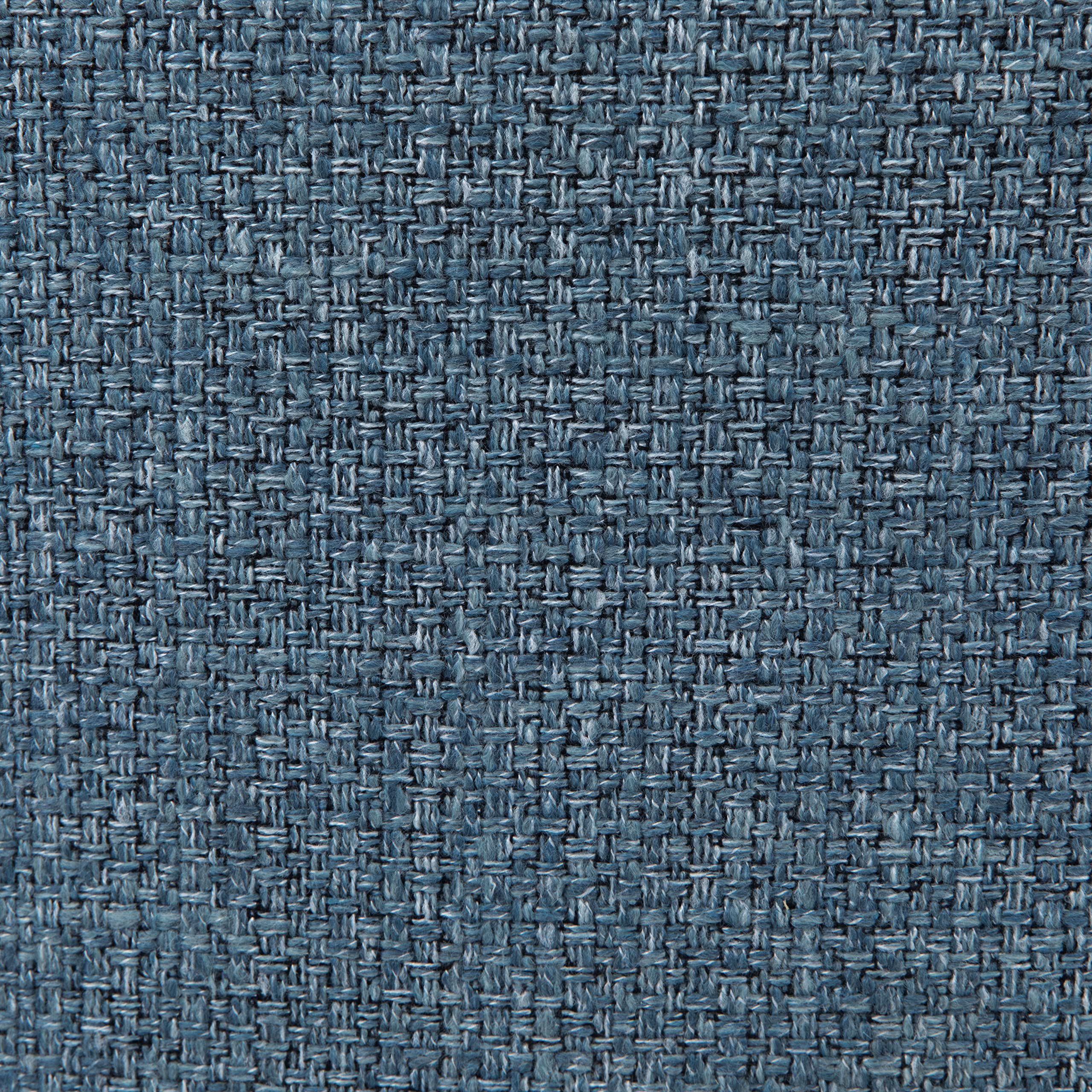 SIMPLIHOME Malden Dining Chair - Denim Blue Woven Fabric, Bentwood Design with Walnut Veneer Legs, Modern Curved Seat (22.8