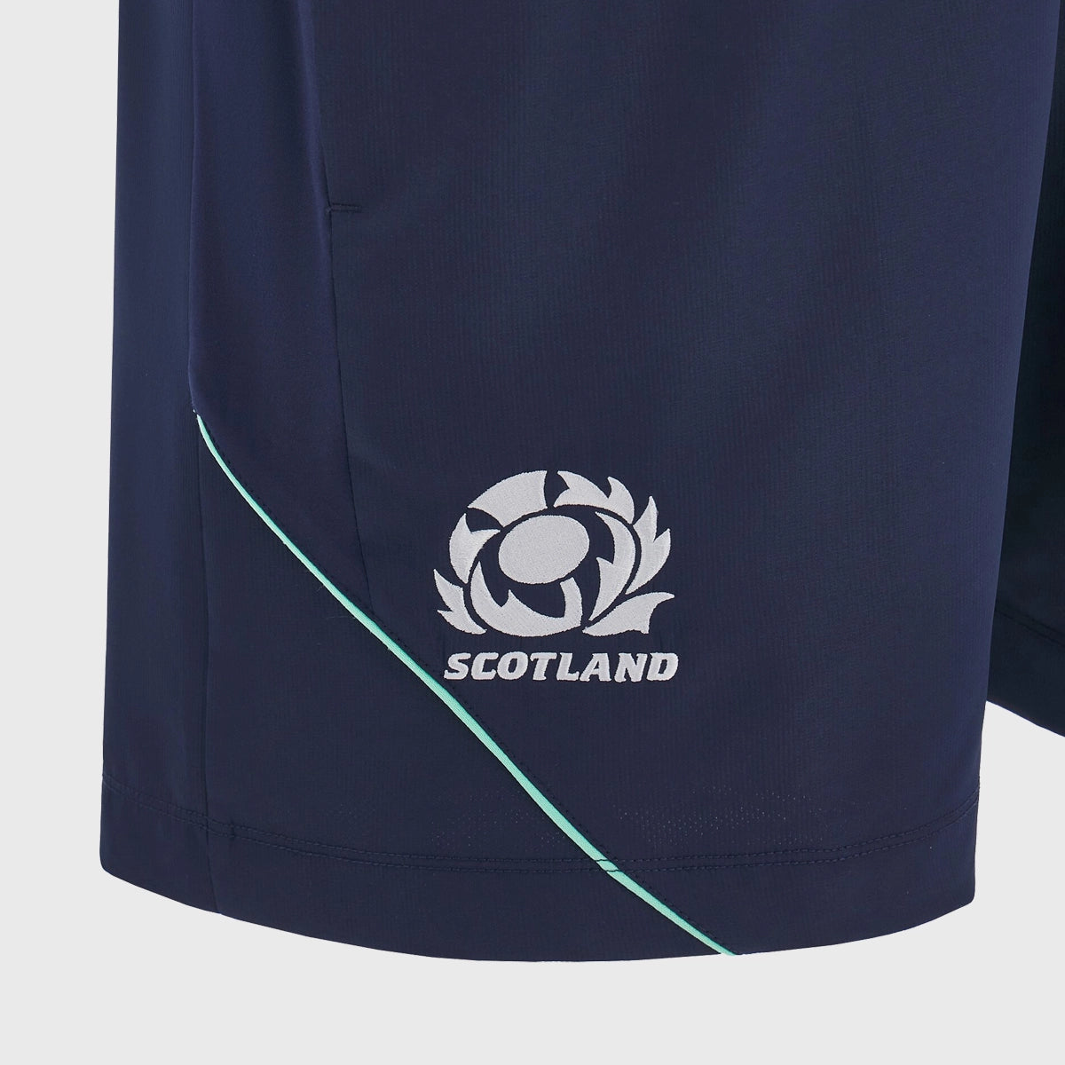 Scotland Rugby Bermuda Gym Shorts for Men - Breathable Quick-Dry Navy Sports Shorts for Training, Running & Workouts