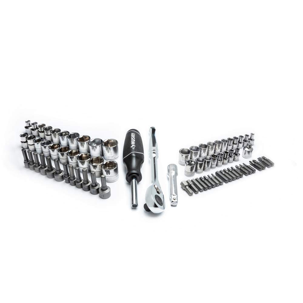 75-Piece Husky Mechanics Tool Set - Professional Automotive & Home Repair Tool Kit for DIY Projects | Perfect for Car Maintenance, Household Fixes & Workshop Use