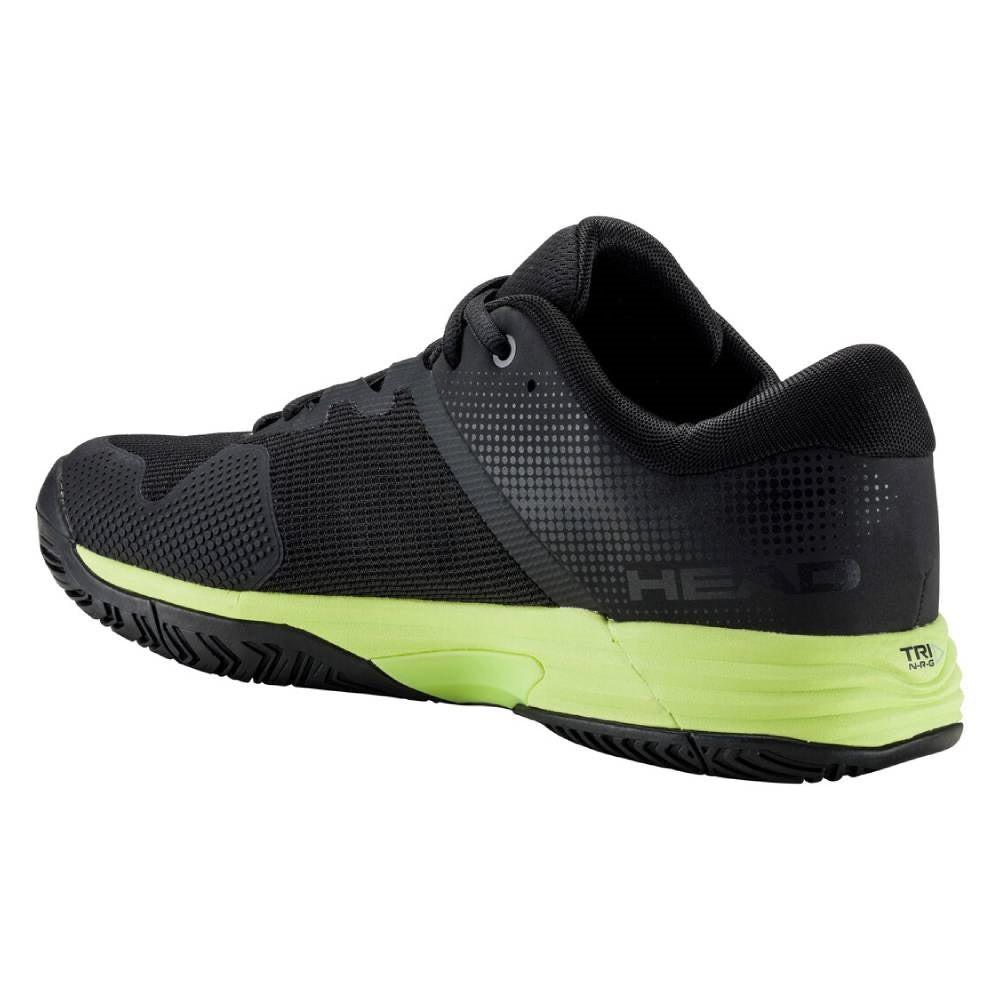 Head Revolt Evo 2.0 Men's Pickleball Shoes - Lightweight Tennis Shoes for Men with Cushioned Support - Black/Green - Perfect for Pickleball, Tennis & Court Sports