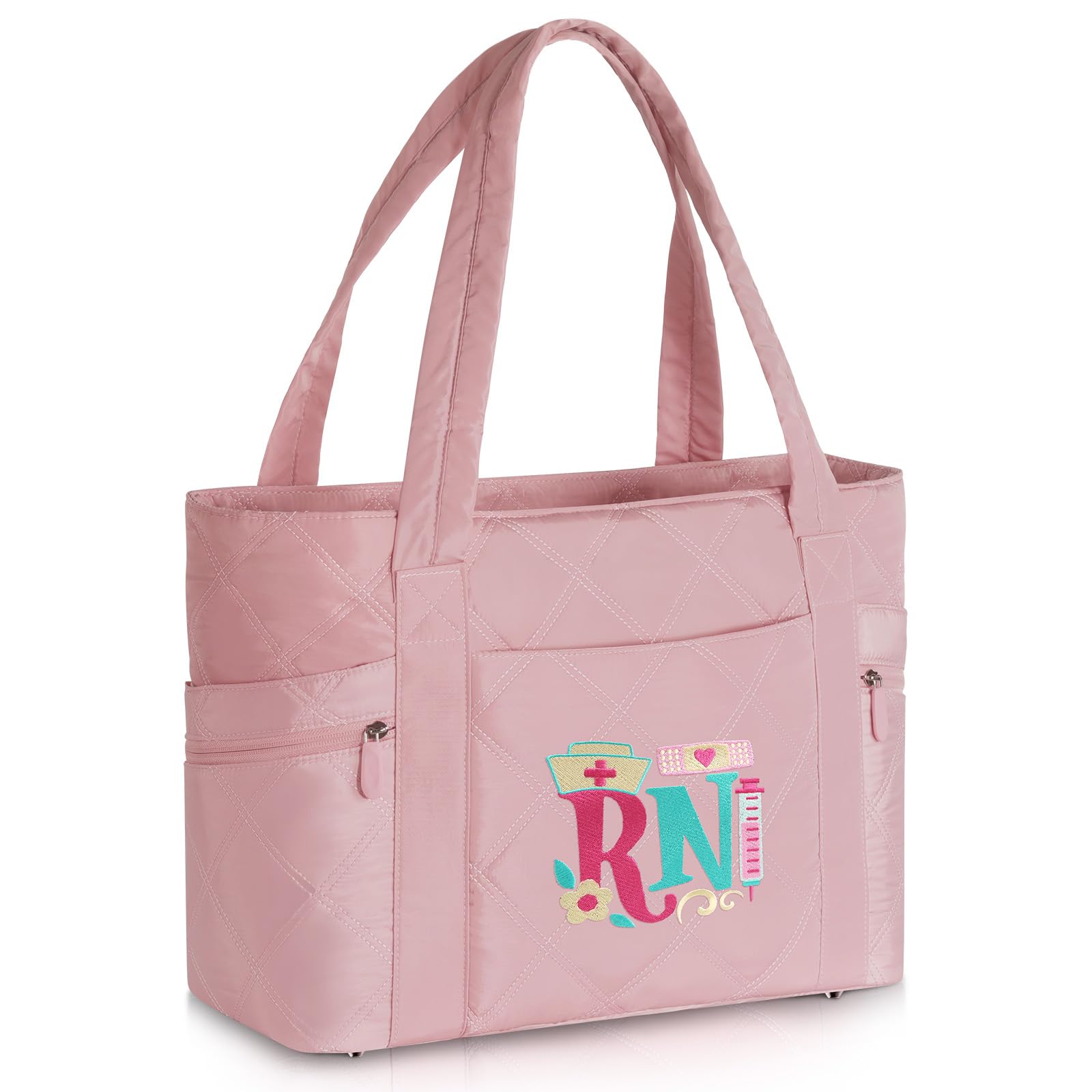 Stylish 17'' Large Tote Bag for Women - Durable Nurse Work Bag with Laptop Compartment | Perfect for Nursing Professionals, Clinical Use & Everyday Carry