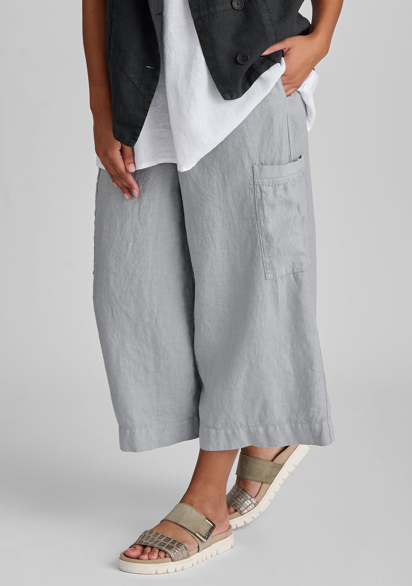 Full Time Linen Drawstring Pants for Women - Comfortable Casual Lounge Pants for Home, Yoga, and Travel