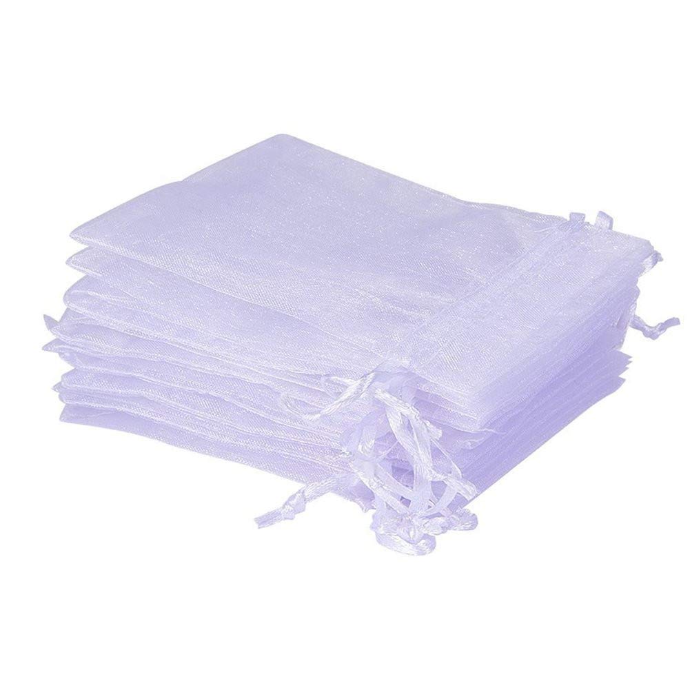 100 Pcs White Jewelry Gift Bags for Wedding Favors, Party Favors & Jewelry Storage - Perfect for Organizing Jewelry, Gifts & Small Items (One Size)