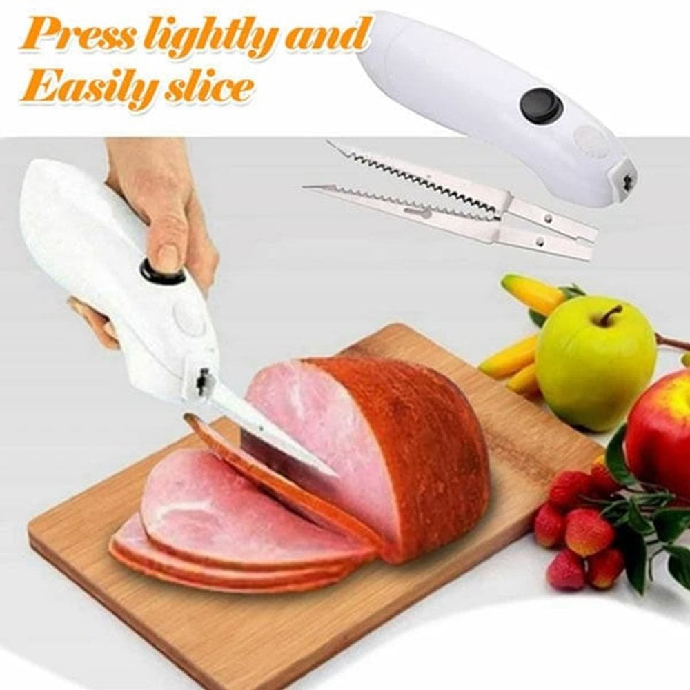 Milex 8V Lithium-Ion Cordless Electric Knife - Rechargeable Battery Powered Kitchen Knife for Slicing Meat, Bread & Vegetables | Perfect for BBQ, Camping & Home Cooking