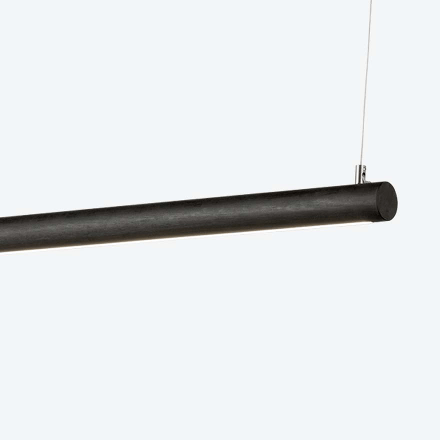 2BY4 Round LED Linear Pendant Light - Modern Dimmable Hanging Fixture for Kitchen Island, Dining Room & Office Lighting