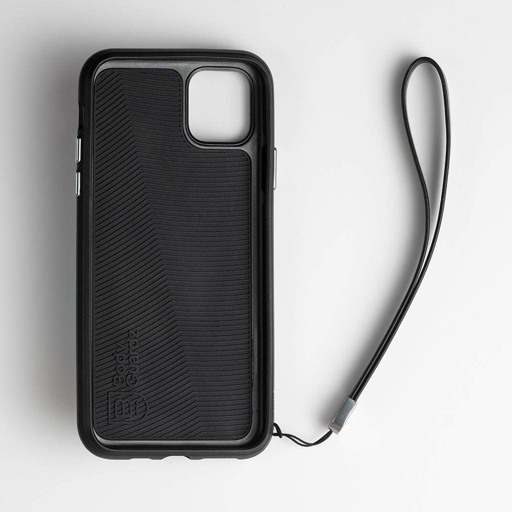 BodyGuardz Accent Wallet Case for iPhone 11 Pro Max - Shockproof & Impact-Absorbing Technology - Slim Protective Cover with Card Holder (Black) - Perfect for Everyday Use, Travel & Business