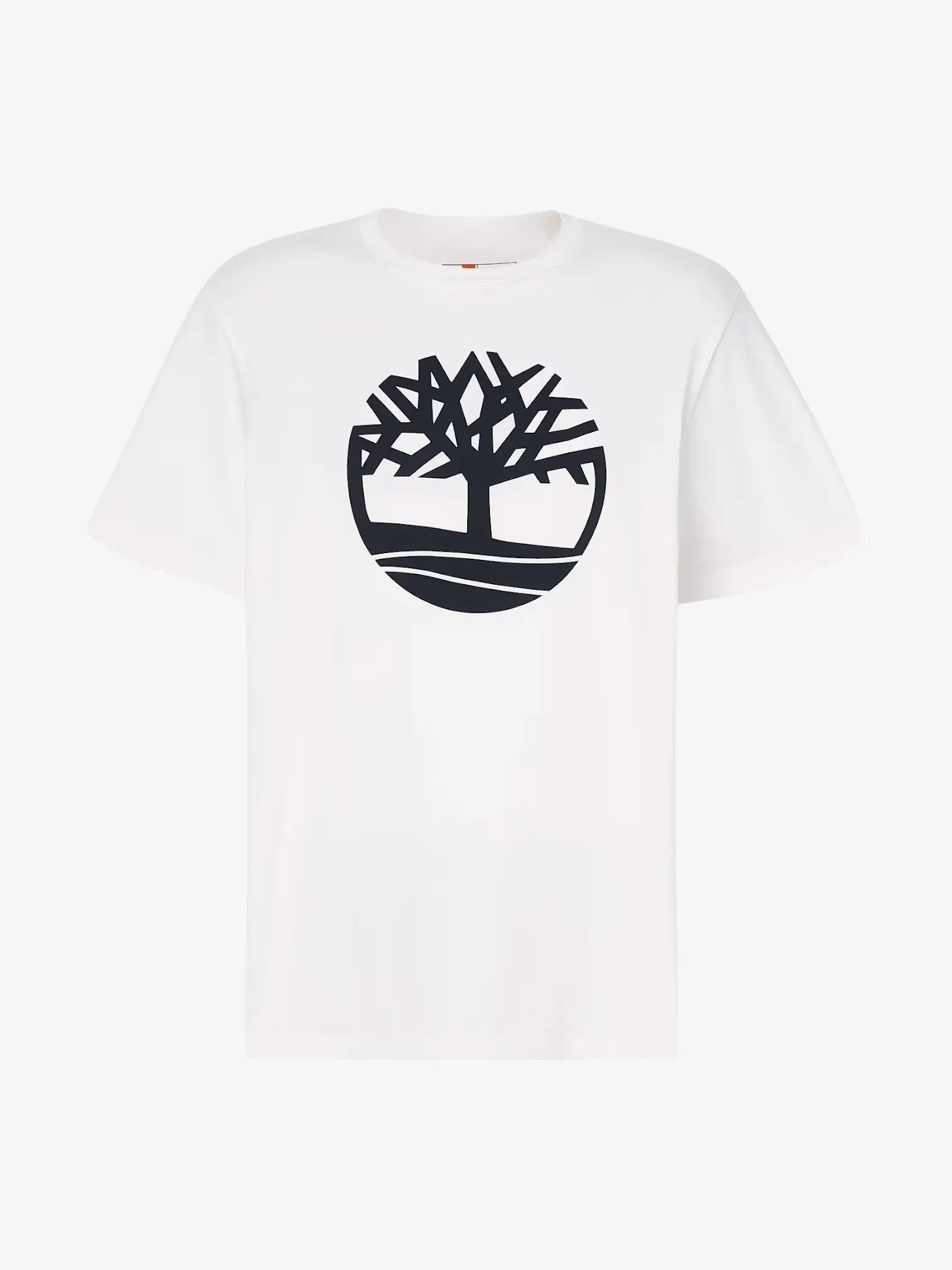 Timberland Kennebec River Tree Logo White T-Shirt for Men - Casual Comfort Fit Cotton Tee for Outdoor Adventures & Everyday Wear
