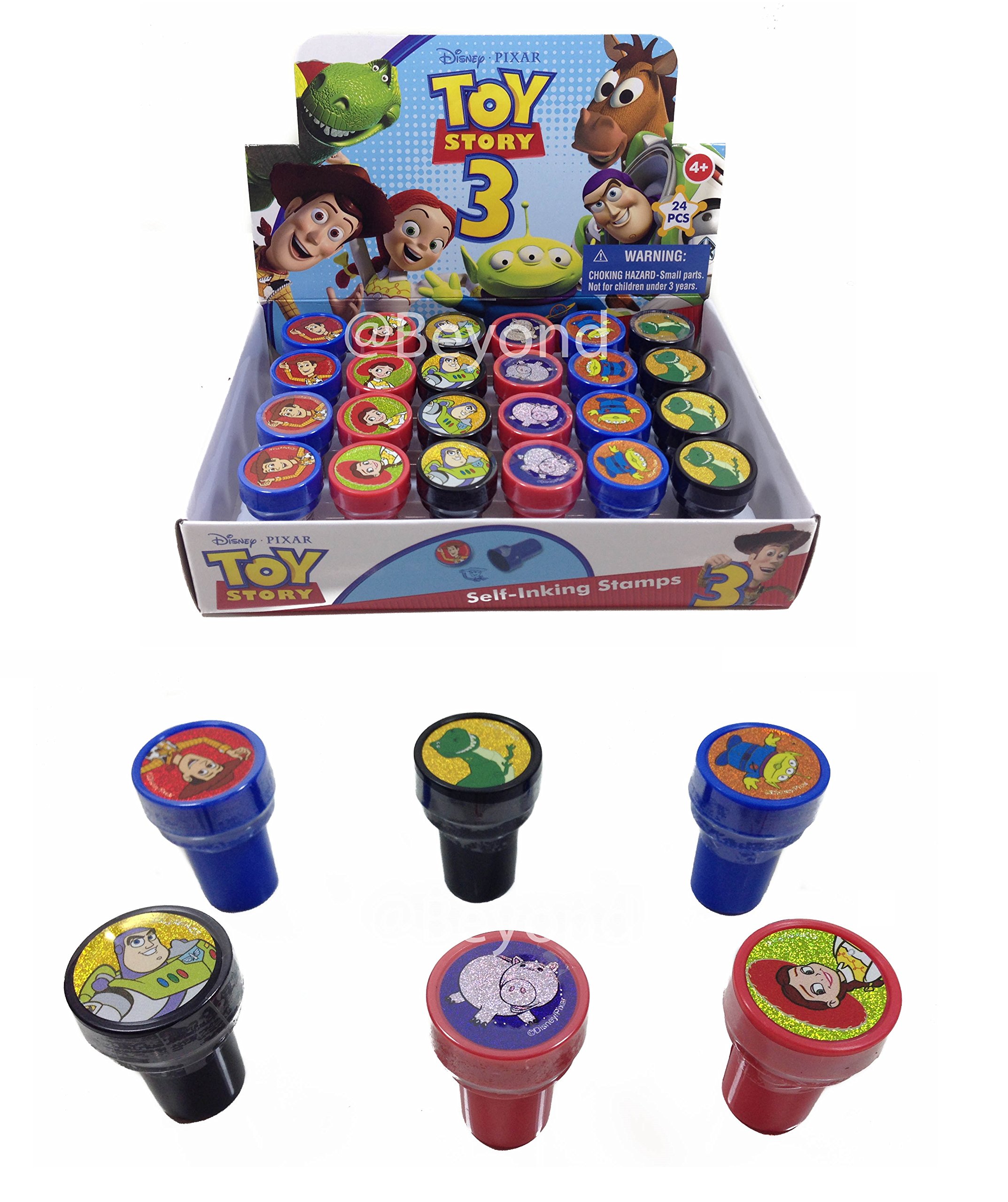 Disney Toy Story Self-Inking Stamps Set - 24-Piece Complete Box for Kids Birthday Party Favors, Classroom Rewards & DIY Craft Projects