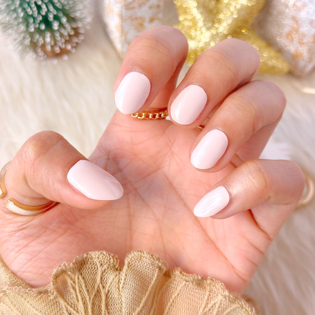 Long-Lasting Nudist Gel Nail Stickers Kit - Waterproof DIY Nail Art Decals for Home Salon & Party Manicures