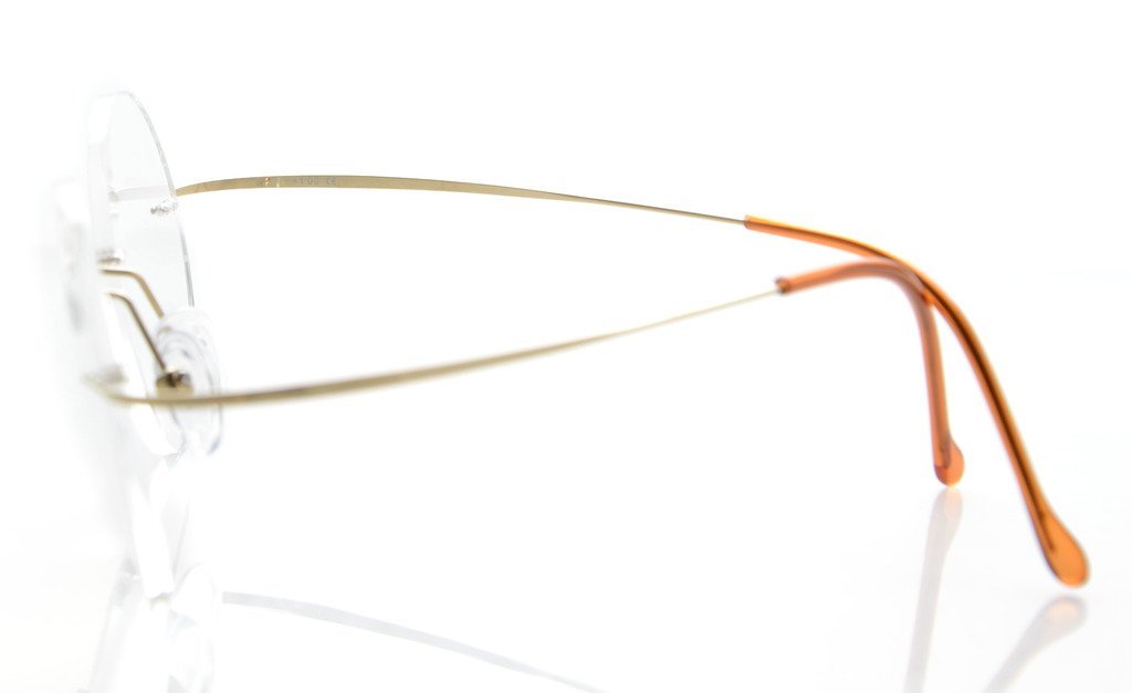 Titanium Rimless Round Reading Glasses for Men - Lightweight Circle Readers with Blue Light Blocking | Perfect for Office, Reading & Computer Work