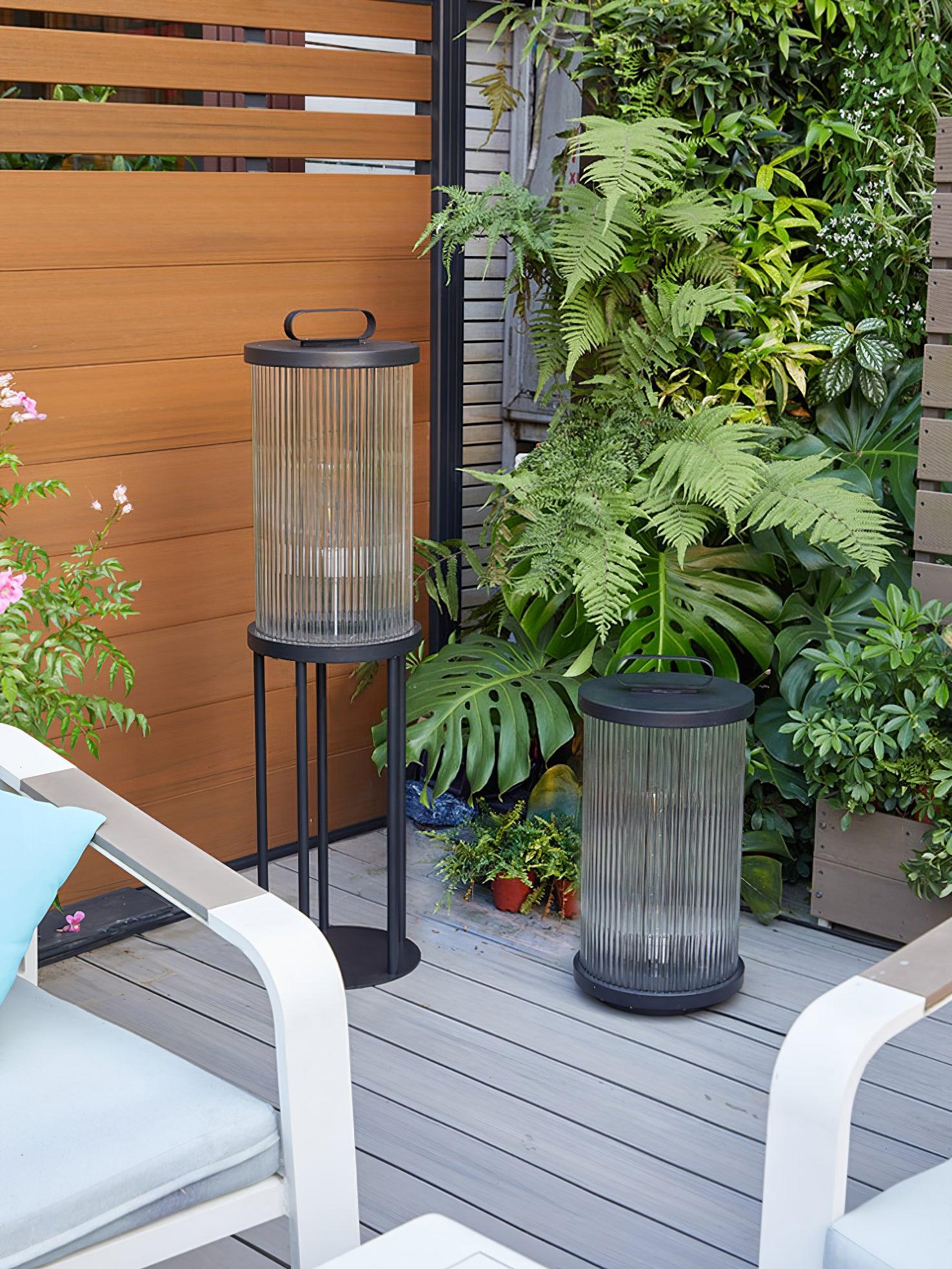 Solar Powered LED Lantern for Garden - Waterproof Outdoor Lighting for Patio, Yard, Pathway - Perfect for Camping, Backyard Decor, and Evening Ambiance