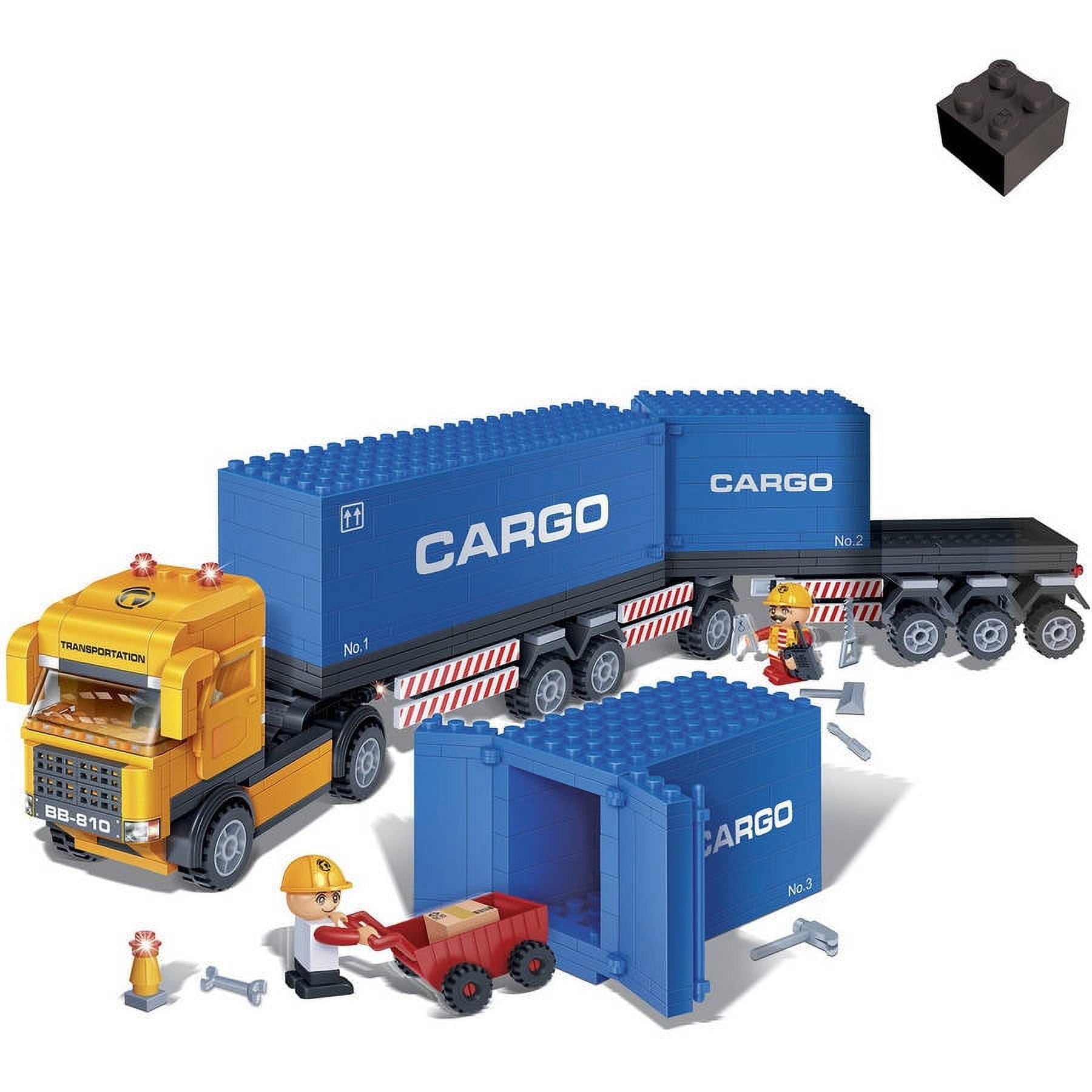BanBao 562-Piece Cargo Truck Building Set - STEM Construction Toy Kit for Kids Ages 6-12 | Creative Play, Engineering Learning & Interactive Fun