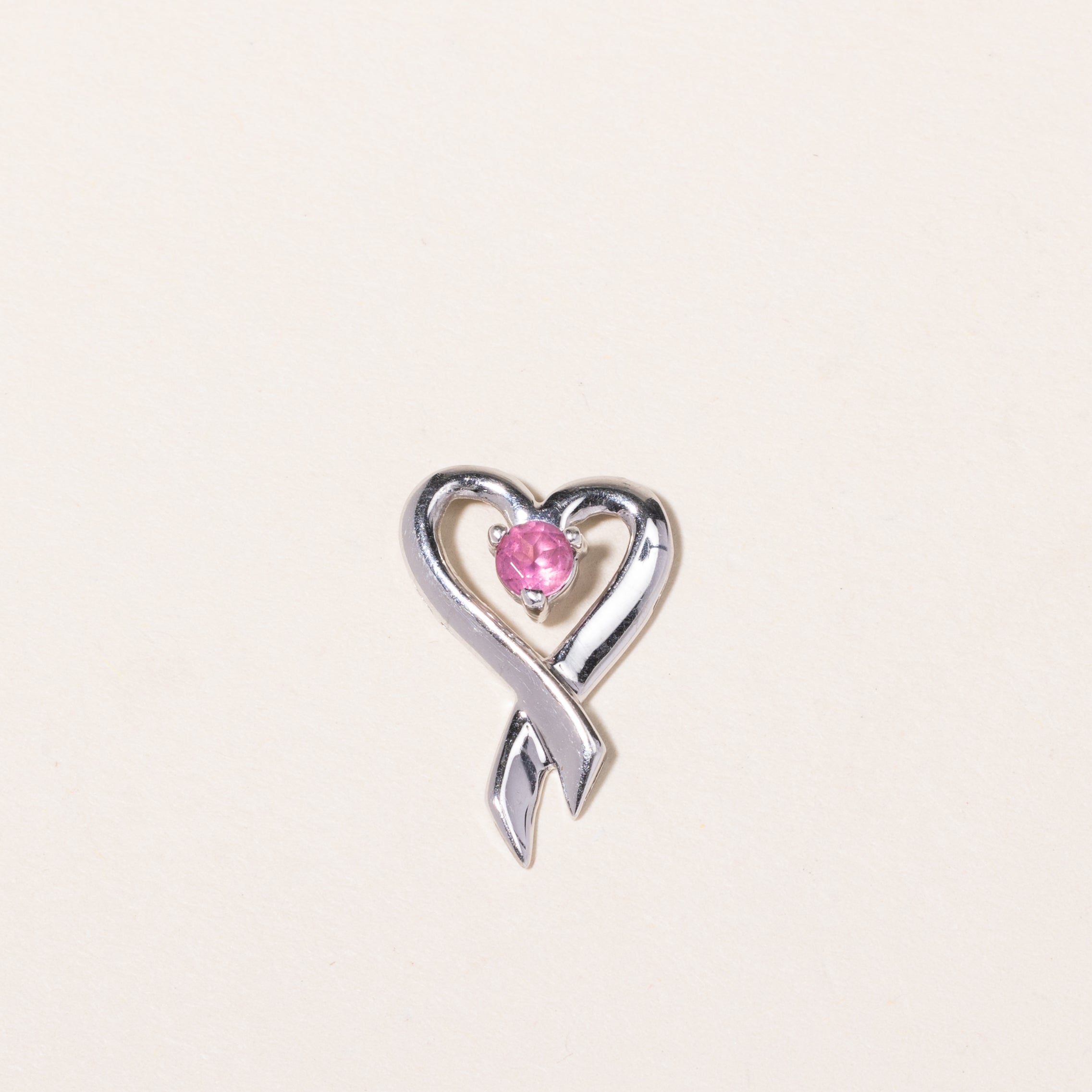 10K White Gold Pink Quartz Heart Pendant Necklace | 0.15ct Natural Gemstone | Valentine's Day Gift for Her, Anniversary Jewelry, Romantic Present for Girlfriend