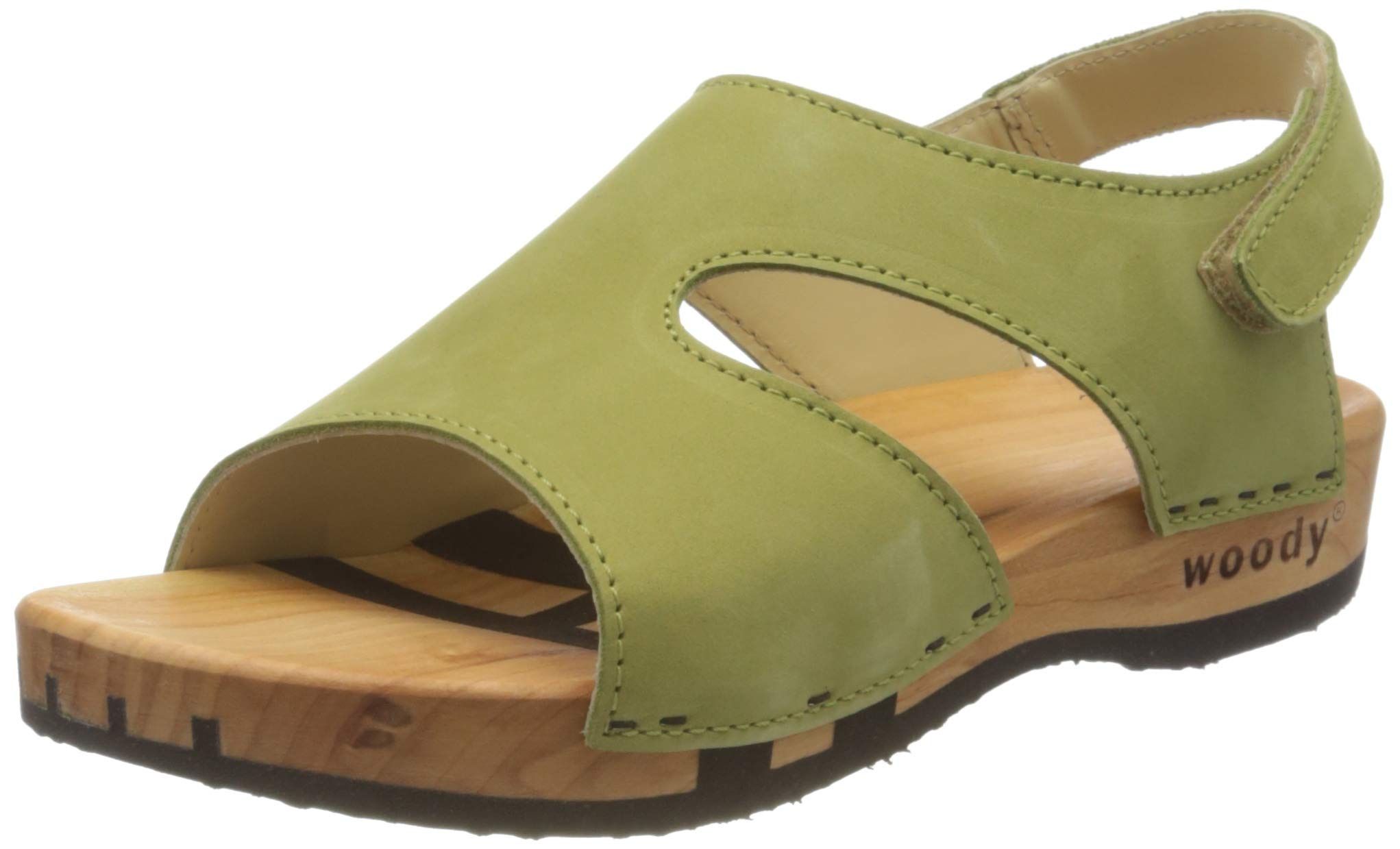 Comfortable Women's Mules - Soft Slip-On Wooden Sandals for Casual Wear, Home & Outdoor Use