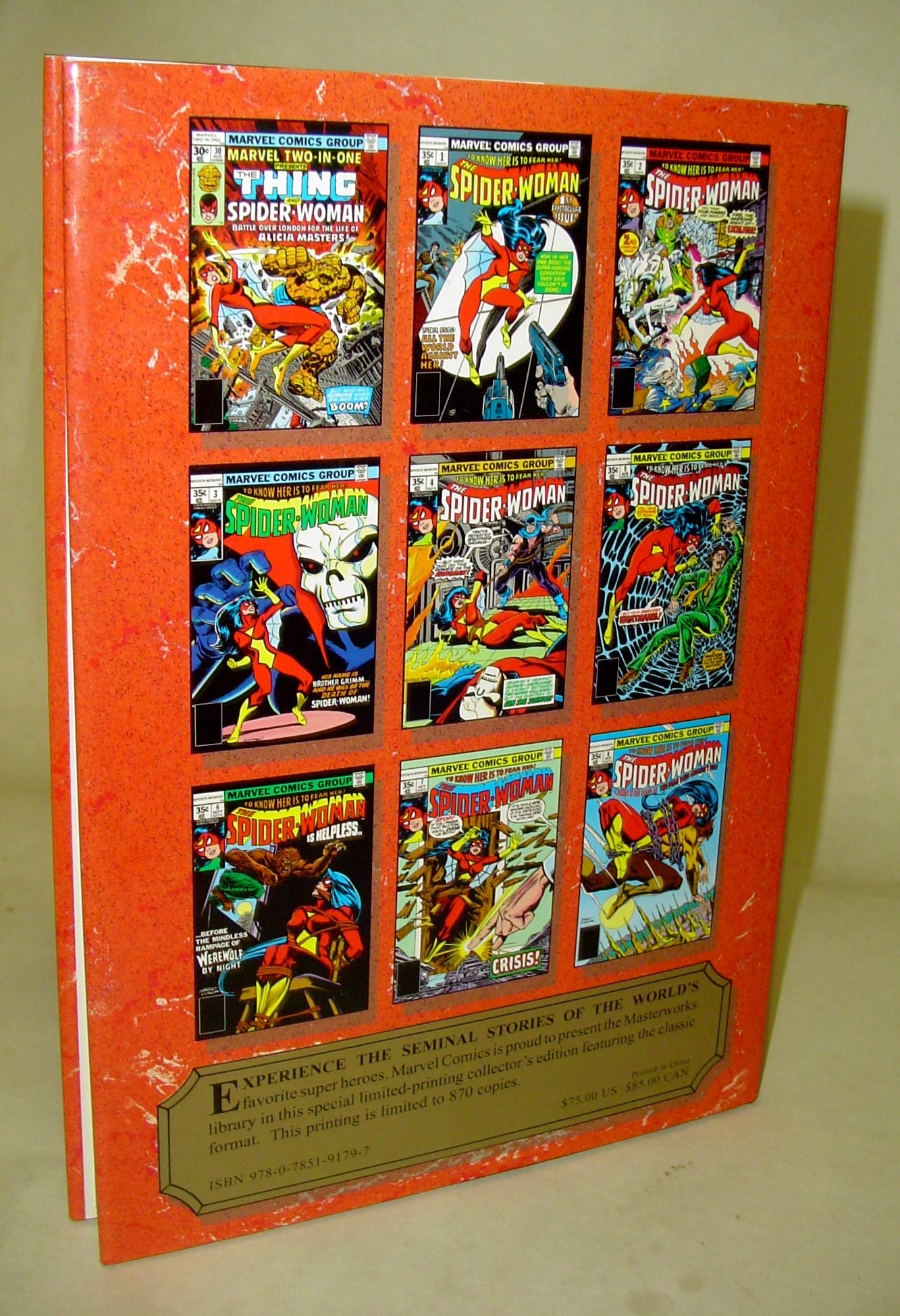 Marvel Masterworks SPIDER-WOMAN Comic Collection - Spotlight #32, Two-In-One #29-33 & Spider-Woman #1-8 | Rare Marvel Comics for Collectors & Fans | Perfect for Display, Gifts & Comic Book Enthusiasts