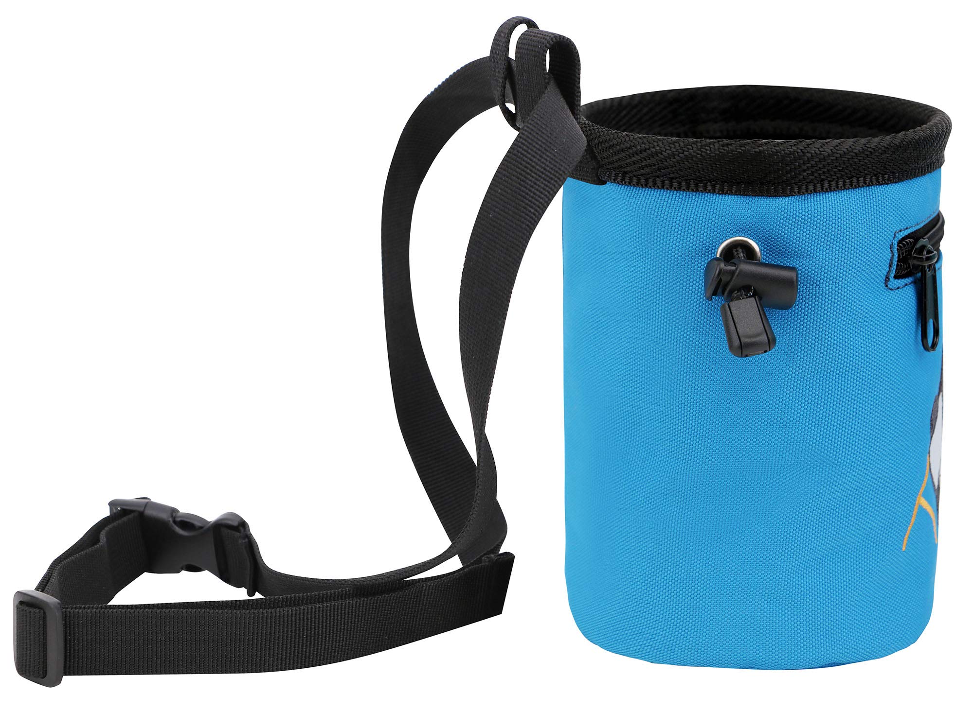 AMC Rock Climbing Chalk Bag with Adjustable Belt - Cute Panda Design for Bouldering & Gym Training - Perfect for Indoor/Outdoor Climbing Accessories
