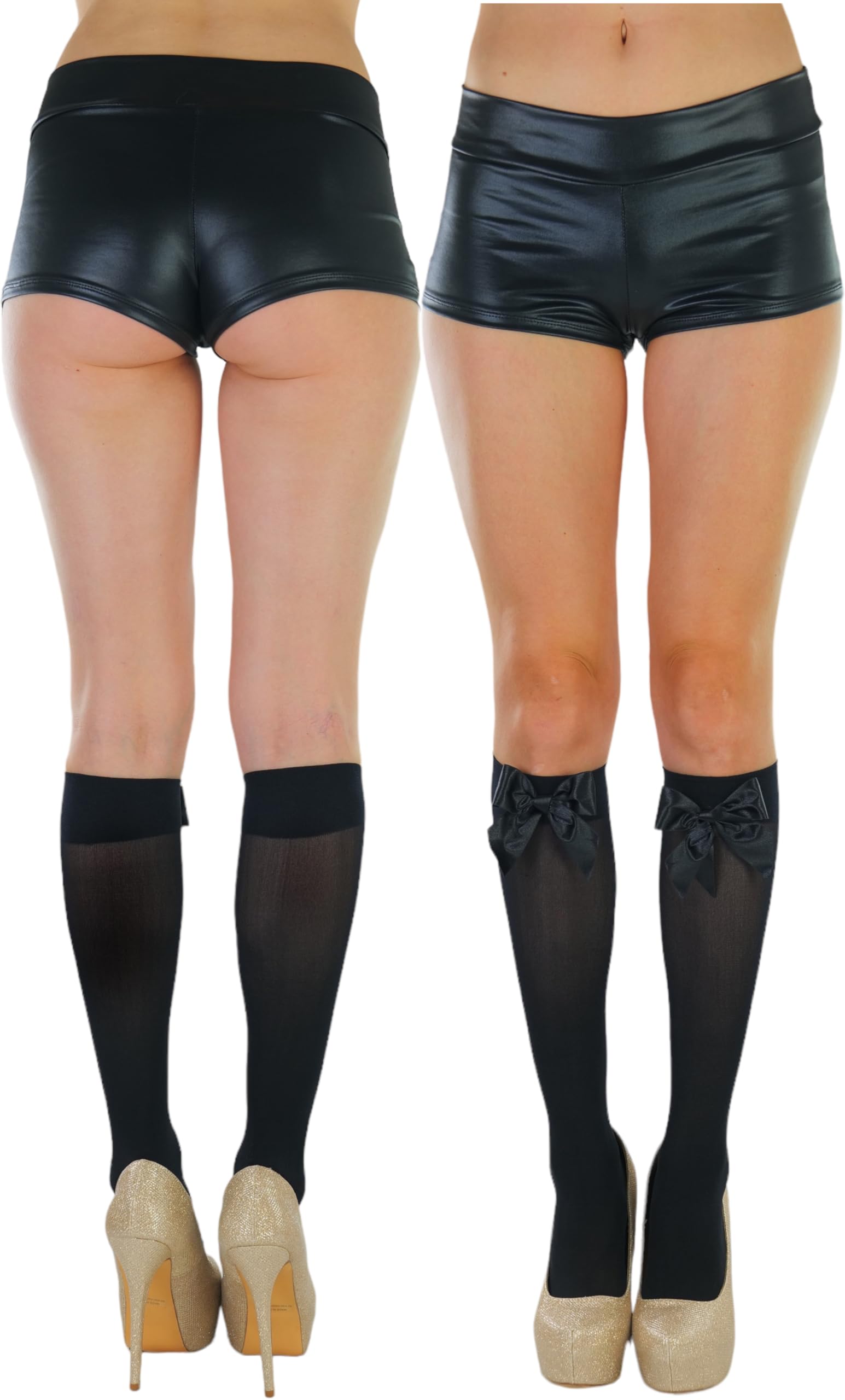 ToBeInStyle Women's Fashion Opaque Nylon Knee High Socks - Warm & Comfortable Winter Boot Socks for Women, Perfect for Boots, Shoes & Cold Weather Outfits