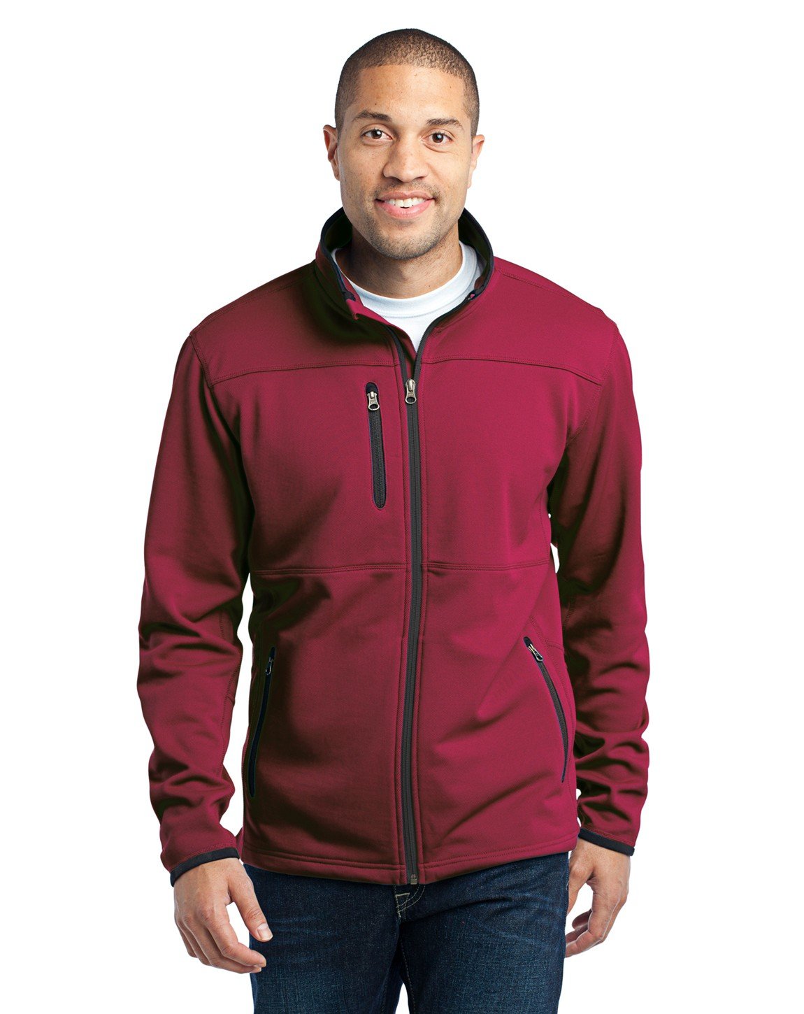 Port Authority Men's Tall Pique Fleece Jacket - Warm Winter Coat for Work & Outdoor Activities | Comfortable Fleece-Lined Jacket for Cold Weather | Business Casual & Outdoor Wear