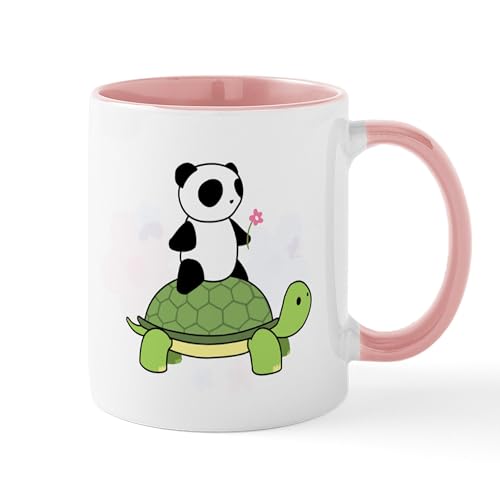 White/Pink Inside - Turtle And Panda 1 Mug
