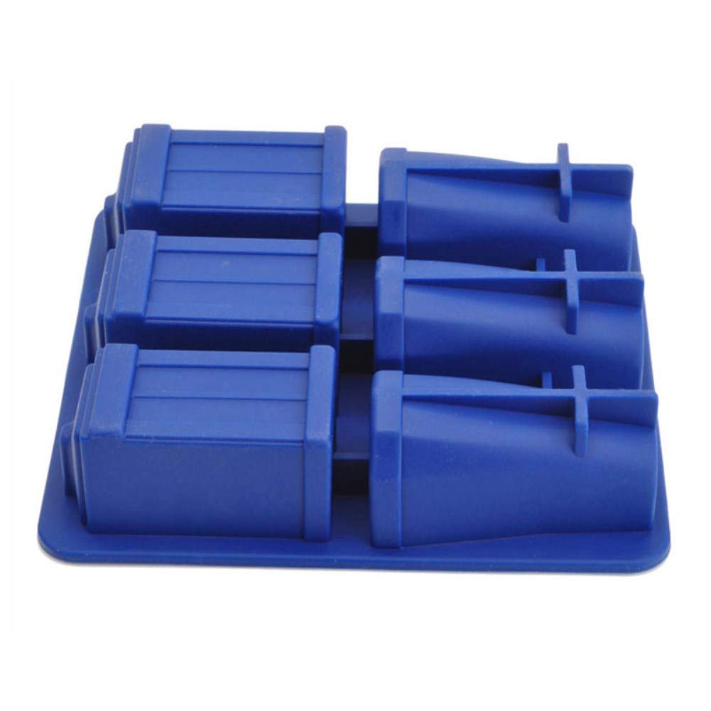 Spespo Silicone Ice Cube Tray & Chocolate Candy Cookie Mold Maker - Tardis & Daleks Shape - Perfect for Cocktails, Baking & Party Treats - BPA Free Flexible Reusable