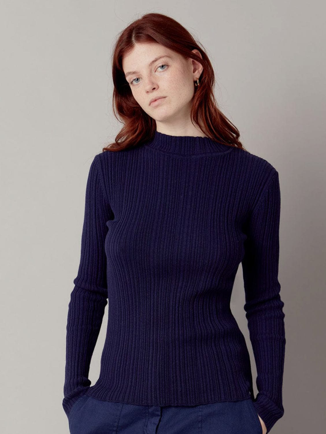 Ellis Women's Organic Cotton Jumper Dress - Navy Blue Casual Summer Dress for Women | Perfect for Beach, Vacation, and Everyday Wear