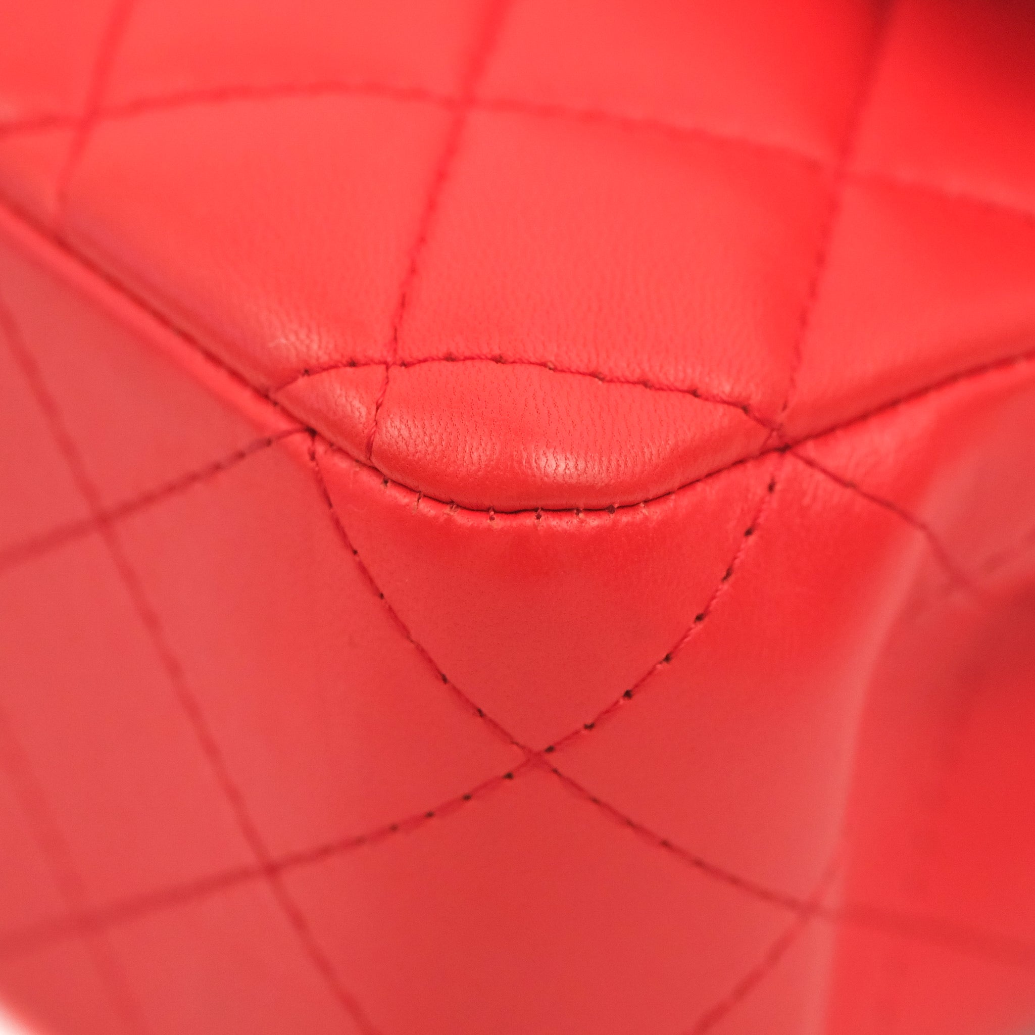 Chanel Classic Medium Double Flap Bag - Red Lambskin Leather with Gold Hardware | Luxury Designer Handbag for Women, Perfect for Parties, Weddings & Everyday Elegance