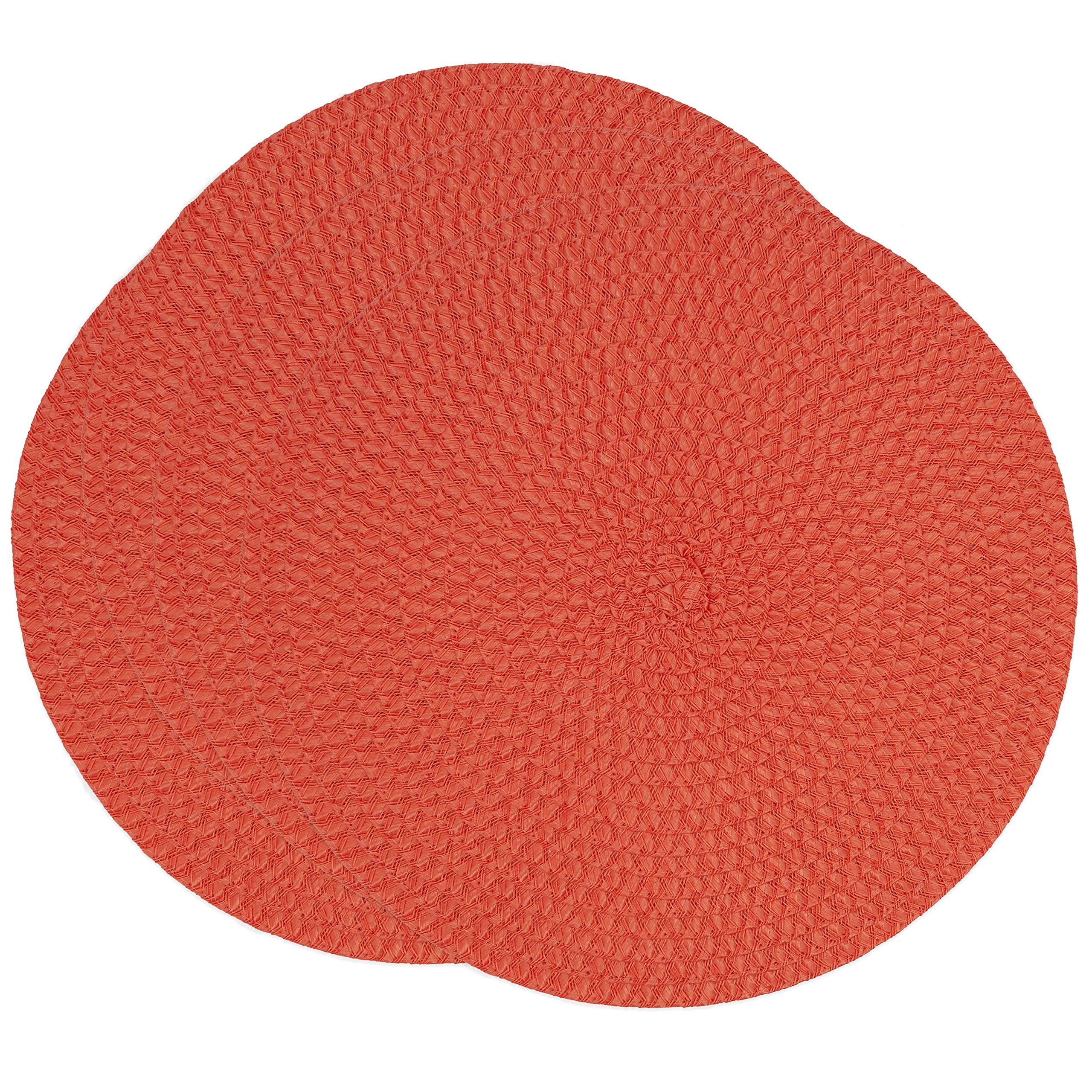 Round Non-Slip Placemats Set of 4 - Stylish PVC Table Mats for Dining, Kitchen, and Party Decor - Perfect for Everyday Use & Special Occasions